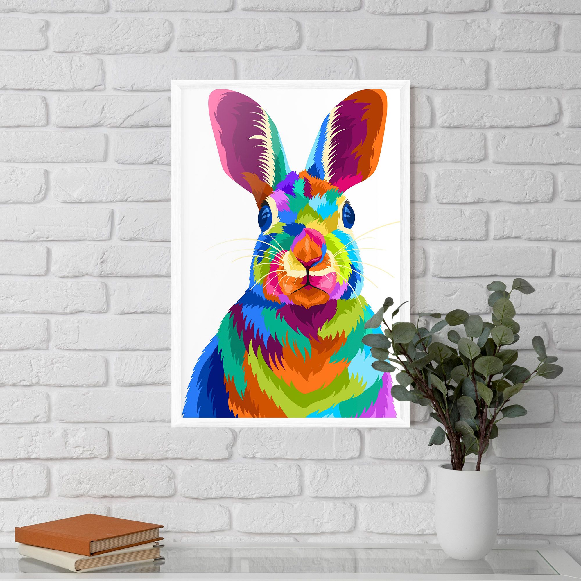 Rabbit Art Style mockup 5