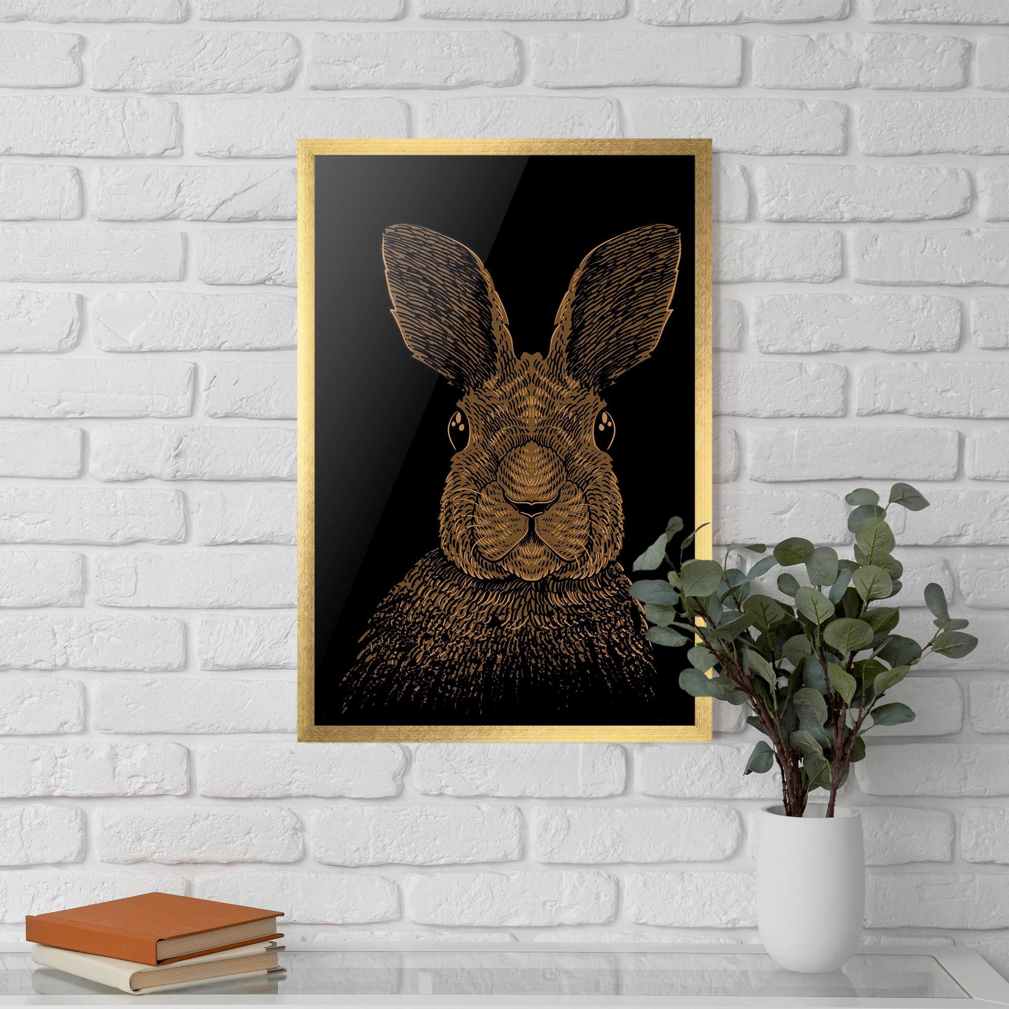 Keretezett Poszter Brown Bunny mockup 5