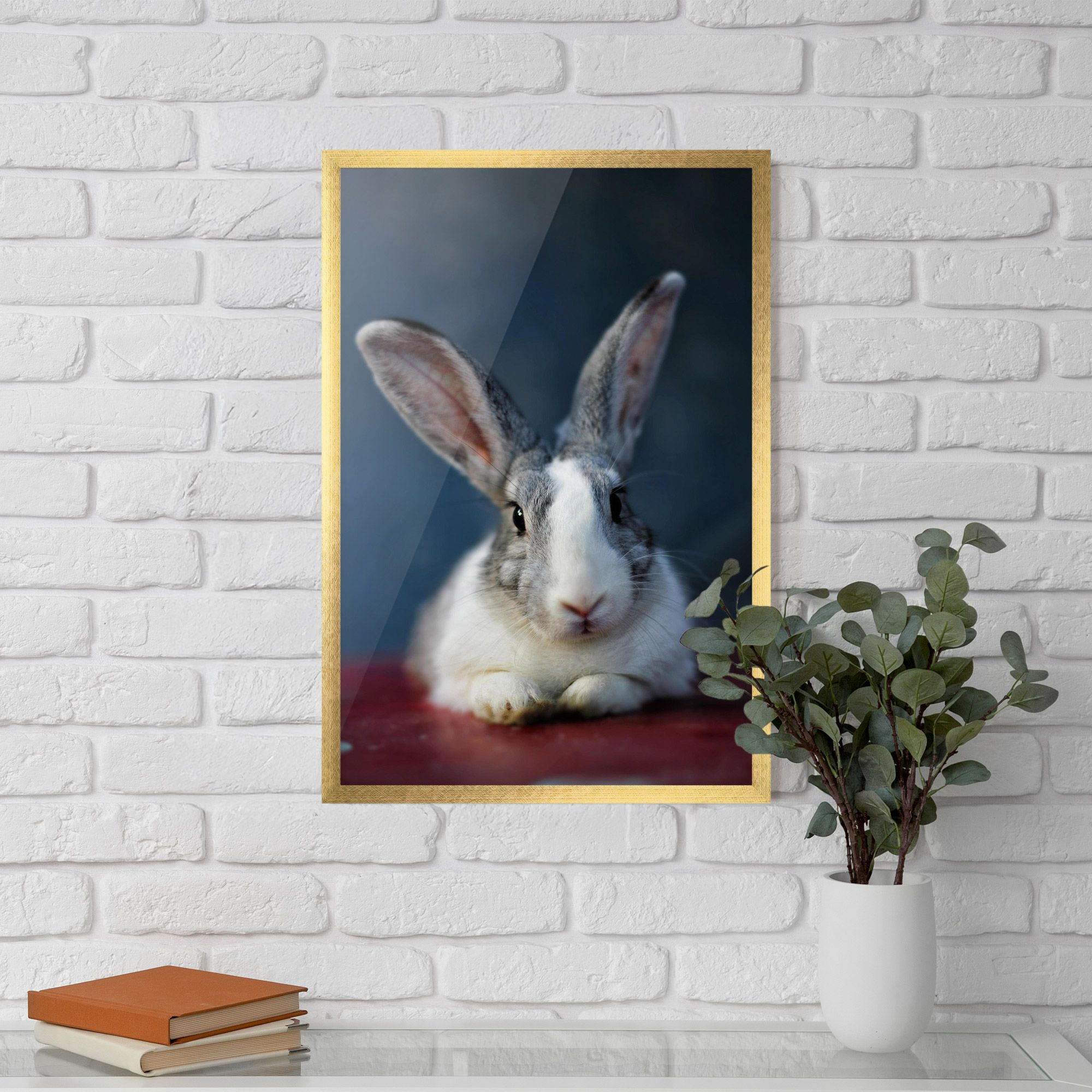 Cute Grey Bunny mockup 5