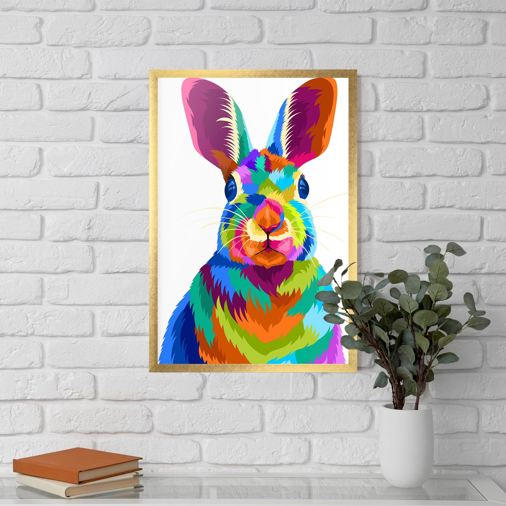 Rabbit Art Style mockup 5
