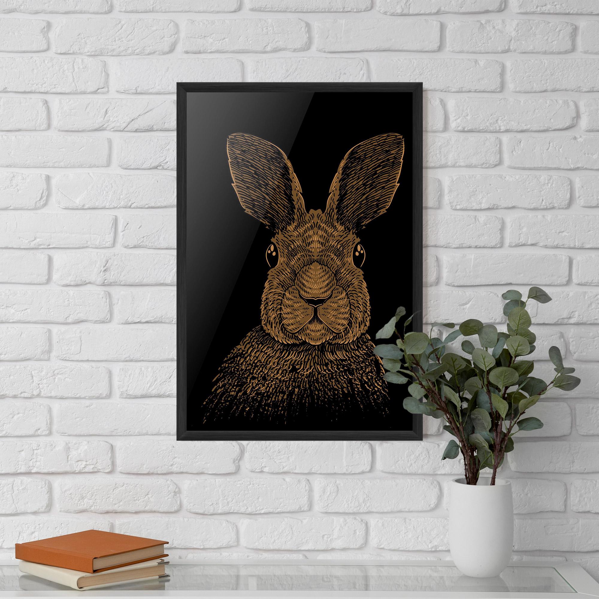 Keretezett Poszter Brown Bunny mockup 5