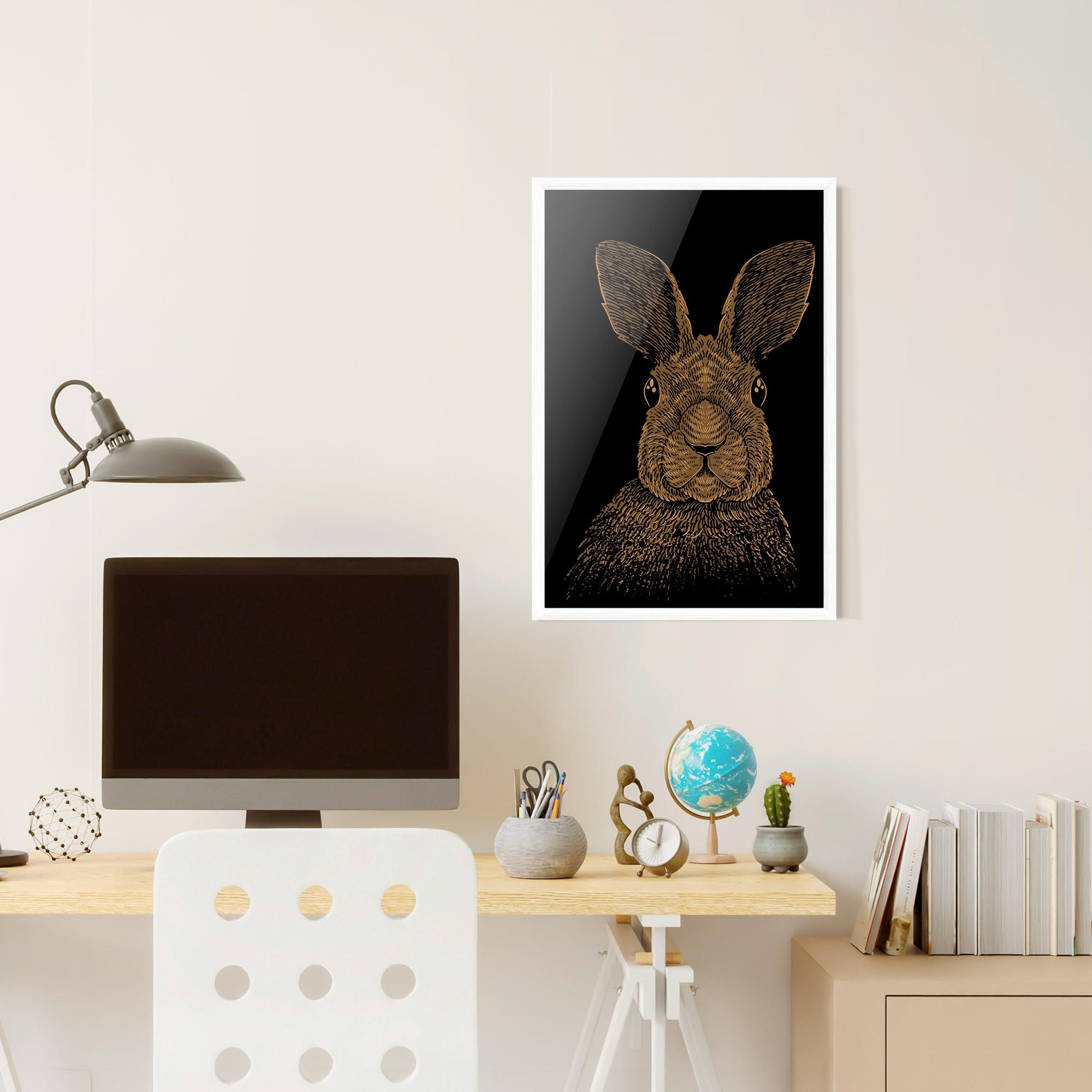 Keretezett Poszter Brown Bunny mockup 6