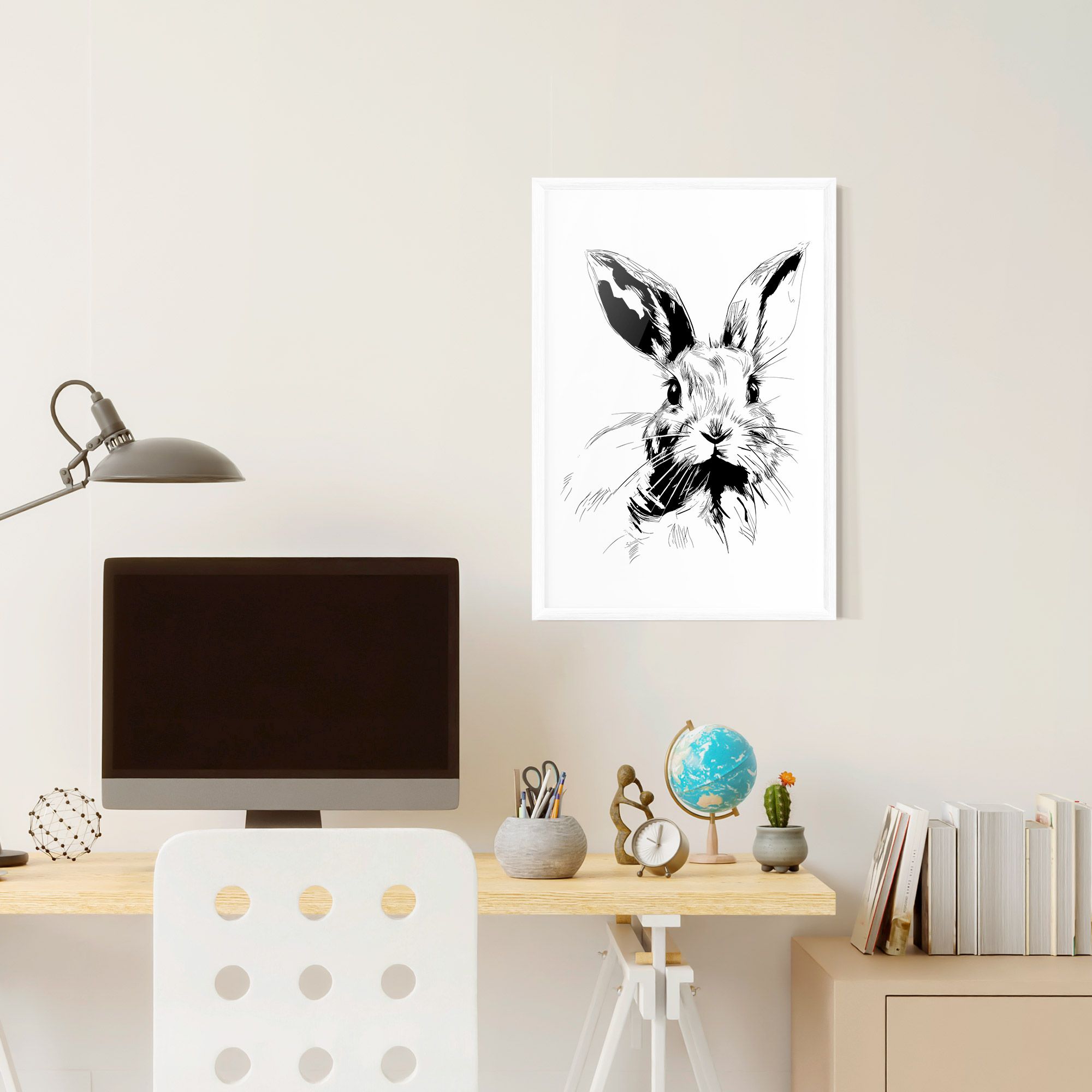 Rabbit Looking mockup 6