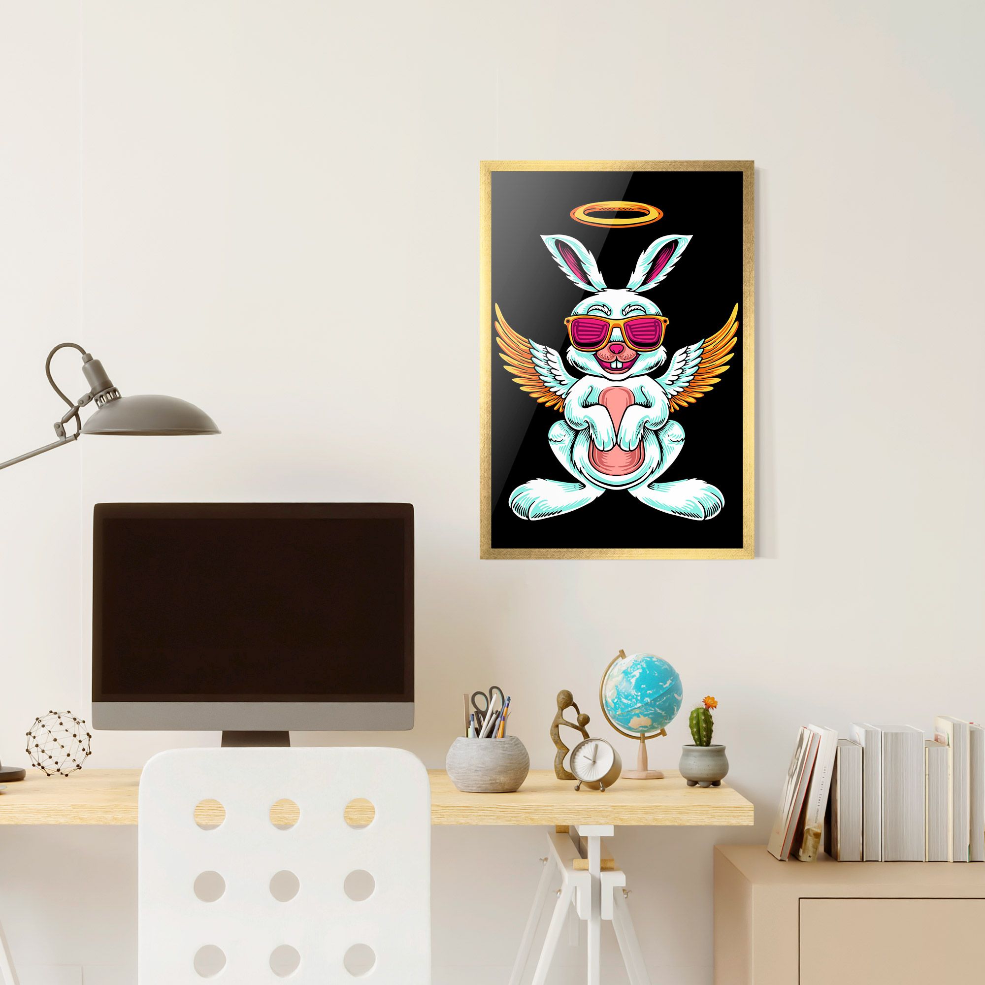 Angel Cool Bunny mockup 6