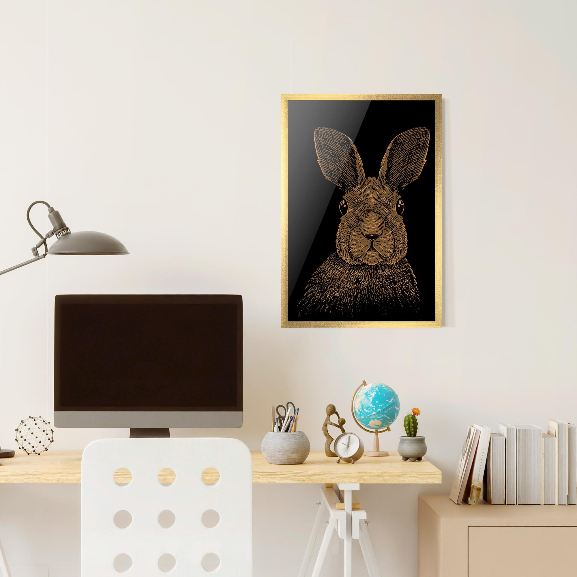 Keretezett Poszter Brown Bunny mockup 6