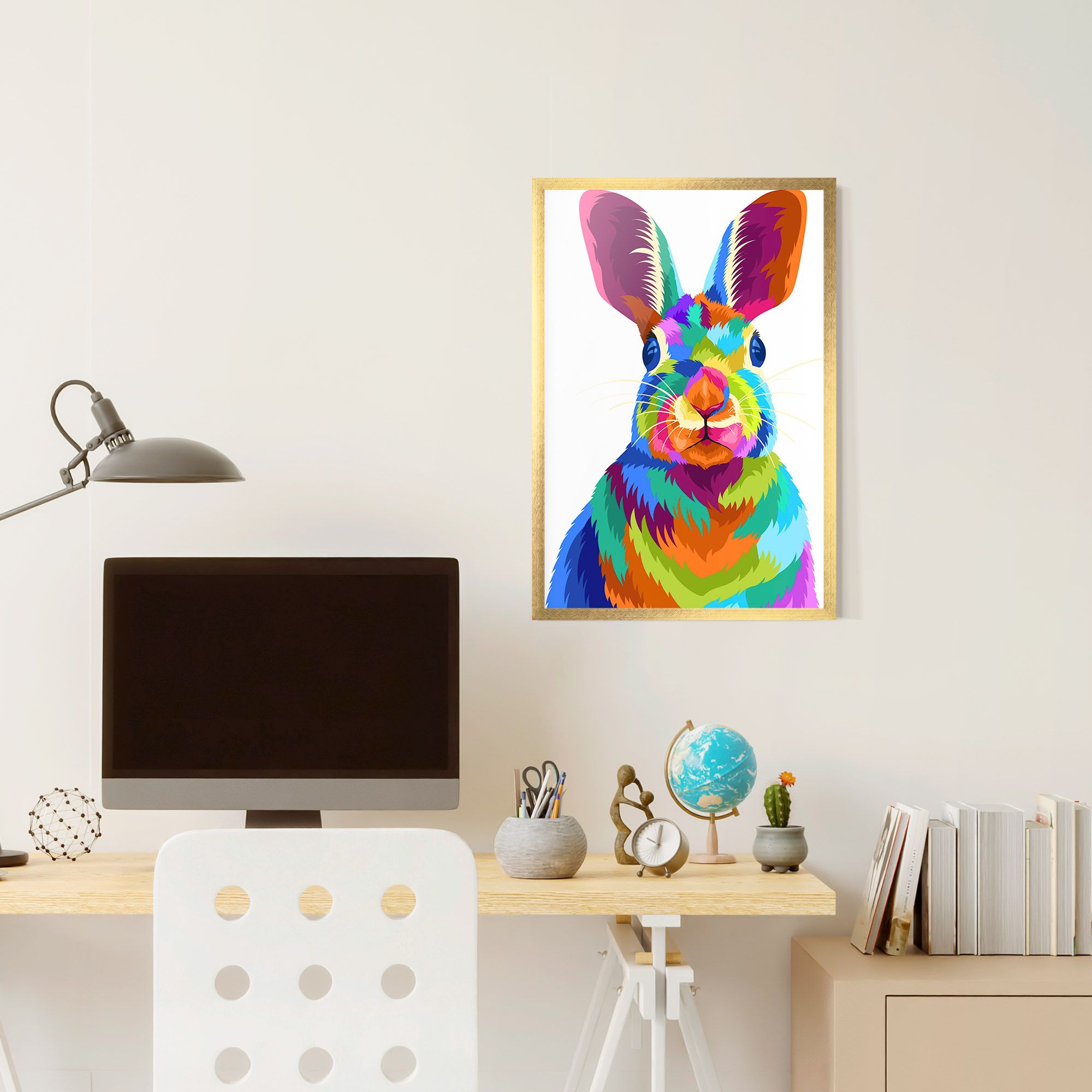 Rabbit Art Style mockup 6