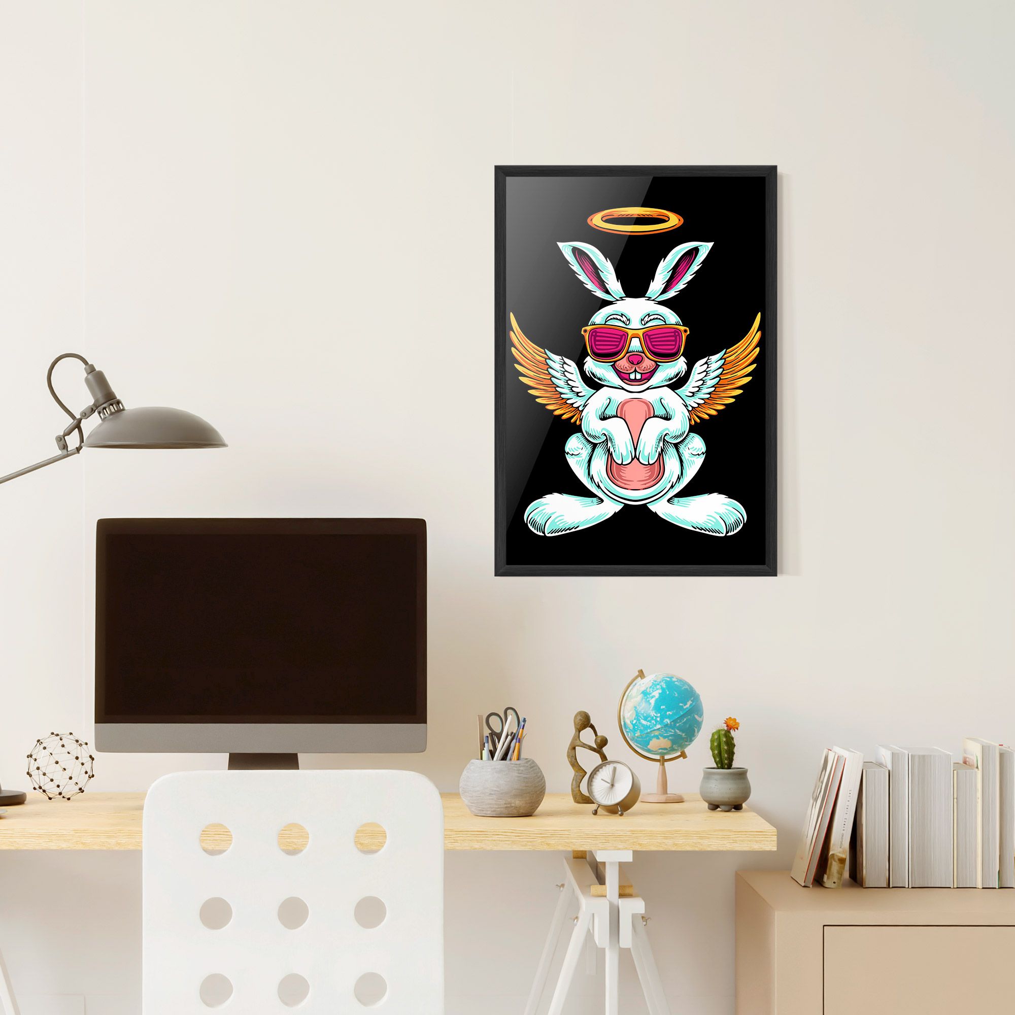 Angel Cool Bunny mockup 6