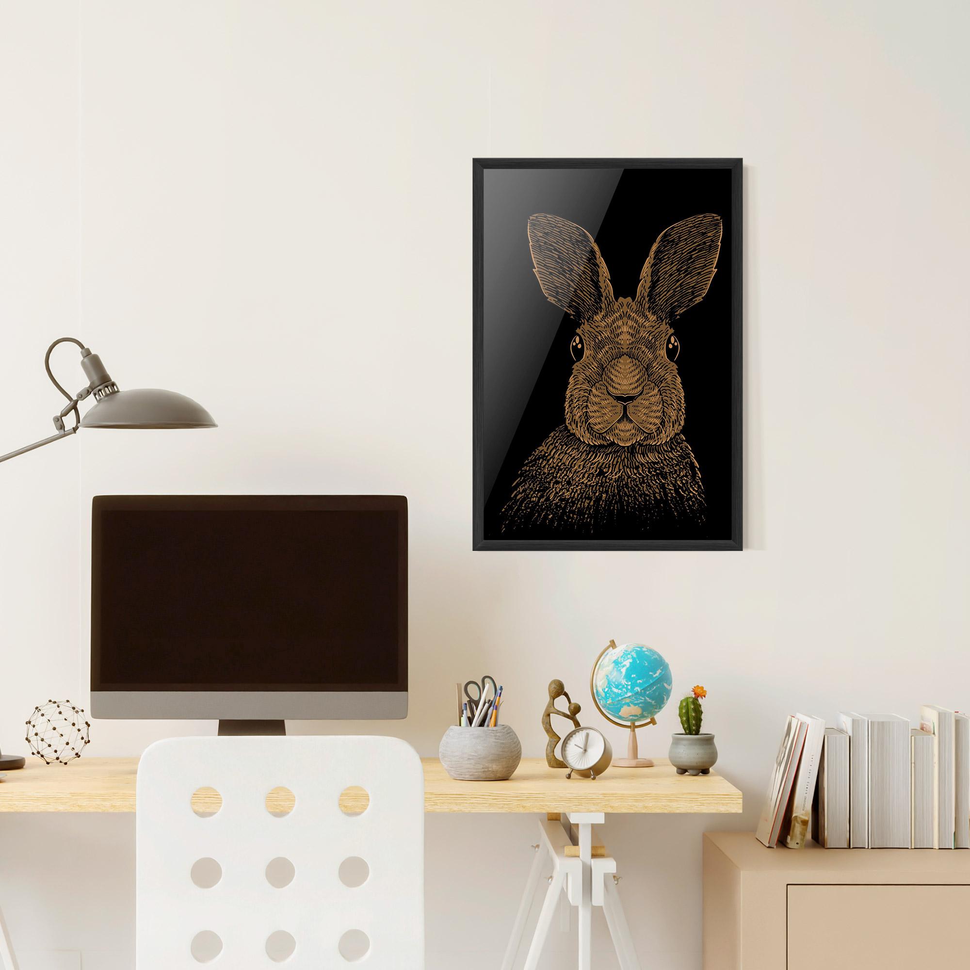 Keretezett Poszter Brown Bunny mockup 6