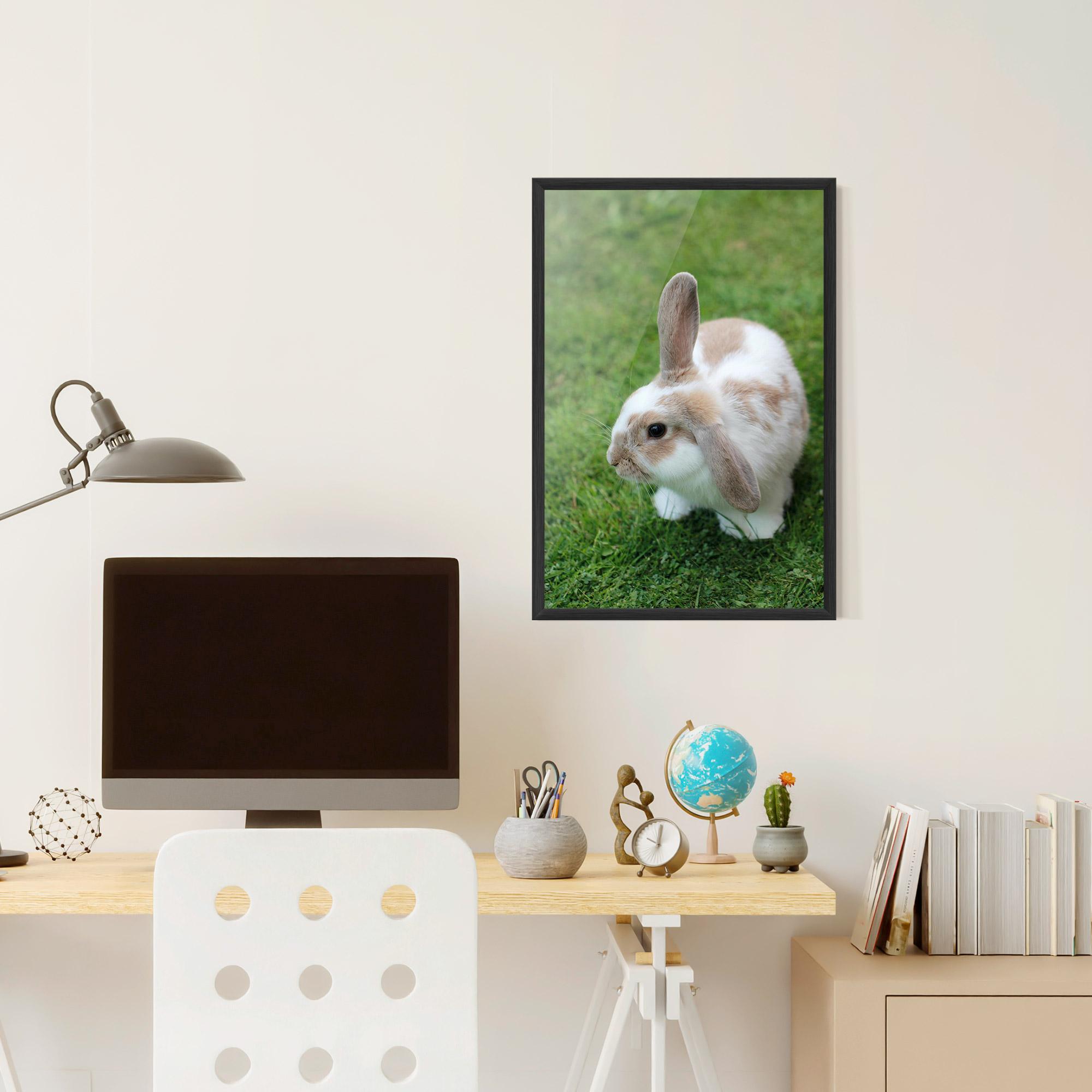 Keretezett Poszter Light Orange Bunny mockup 6