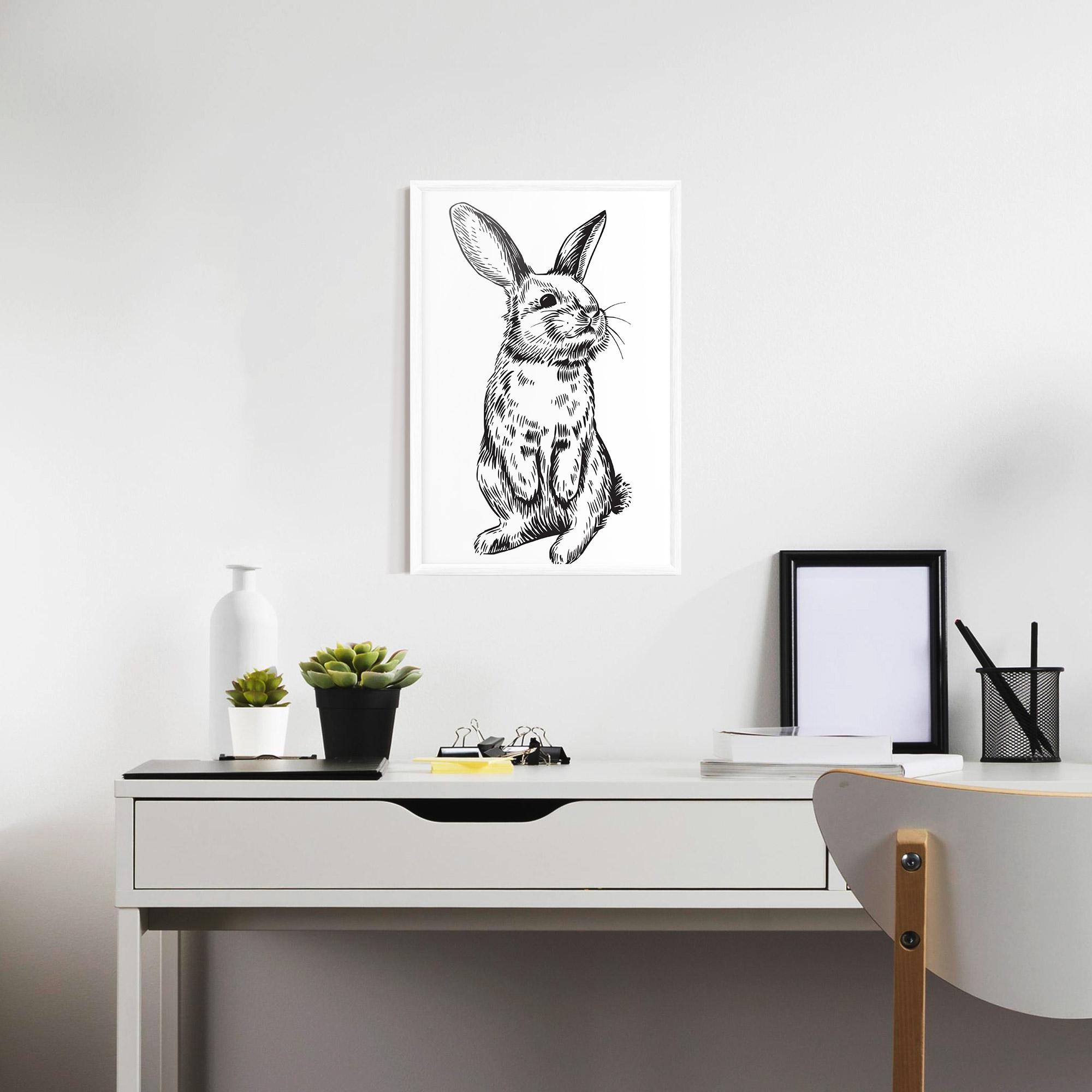 Keretezett Poszter Cute Bunny mockup 7