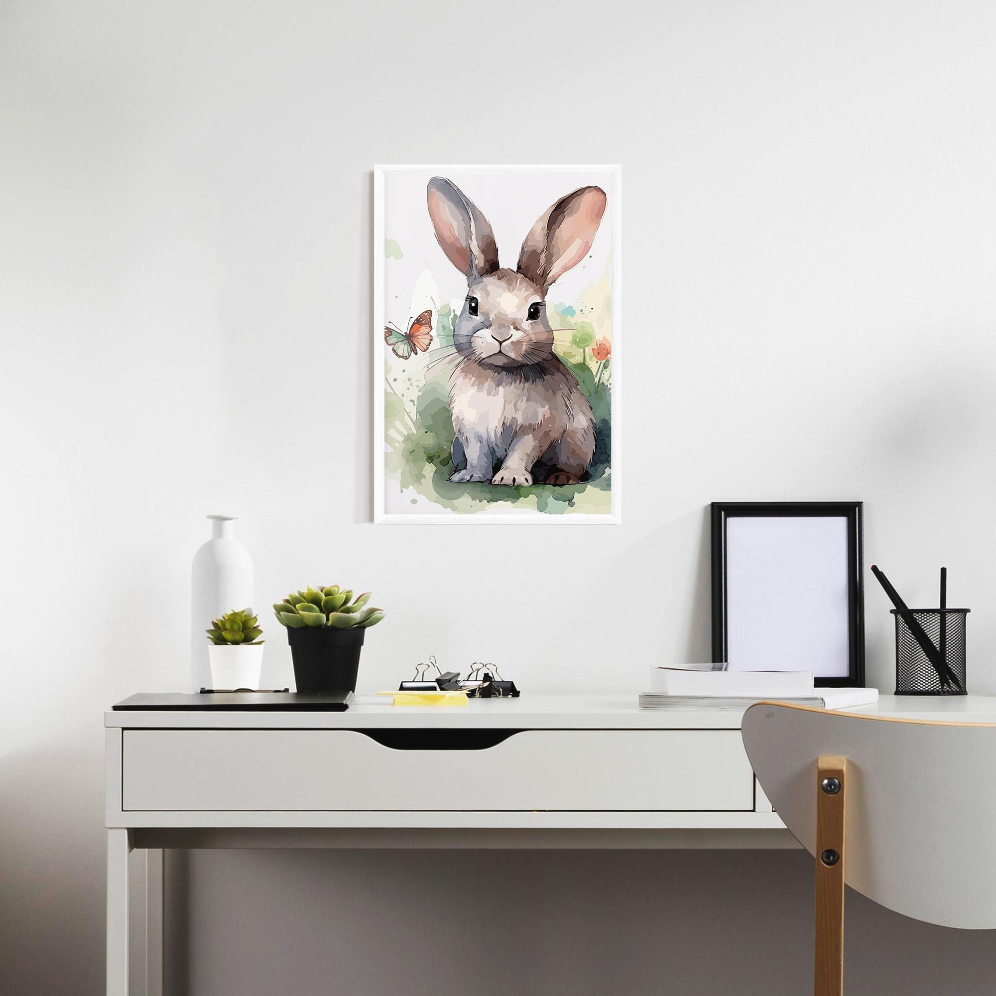 Keretezett Poszter Pretty Bunny Art mockup 7