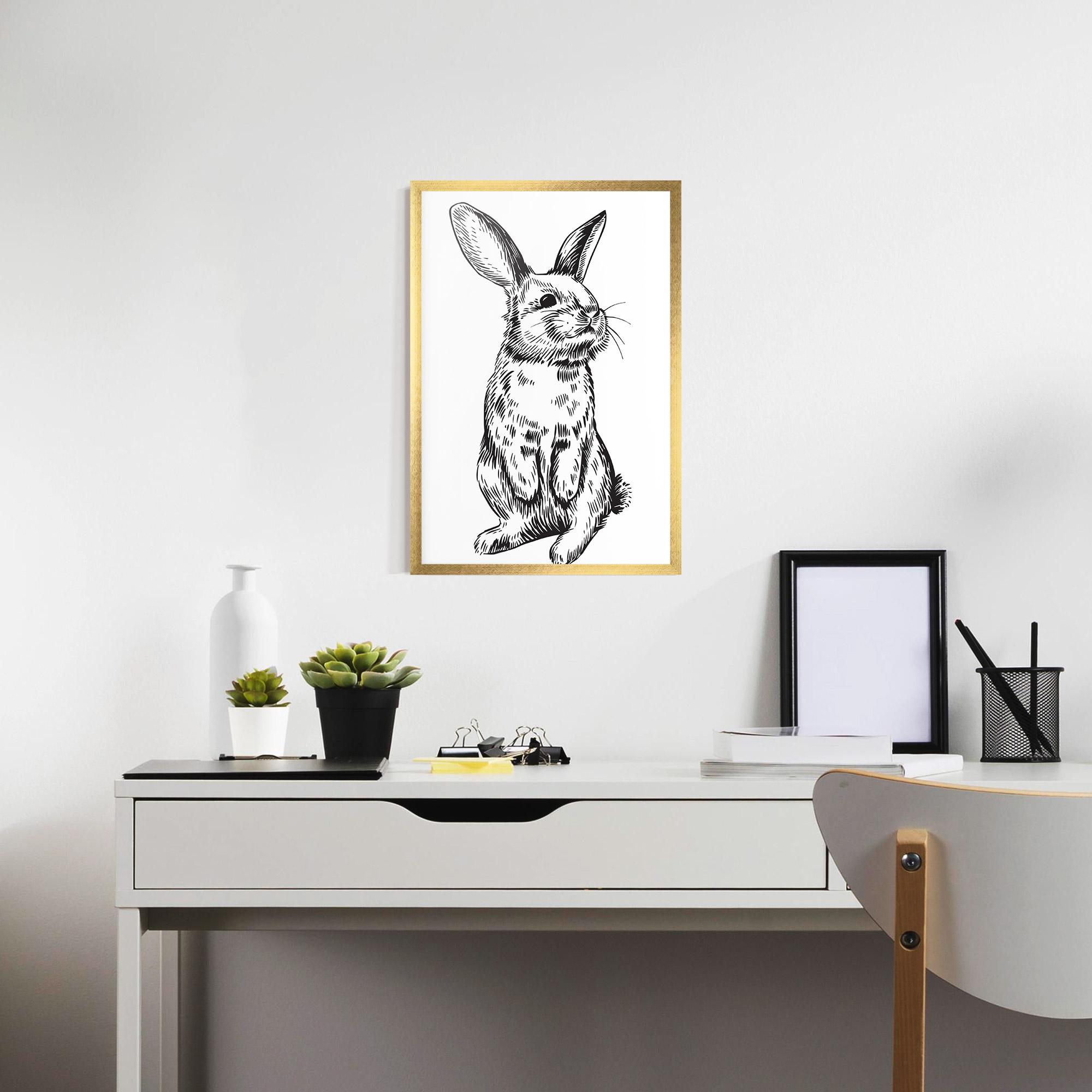 Keretezett Poszter Cute Bunny mockup 7