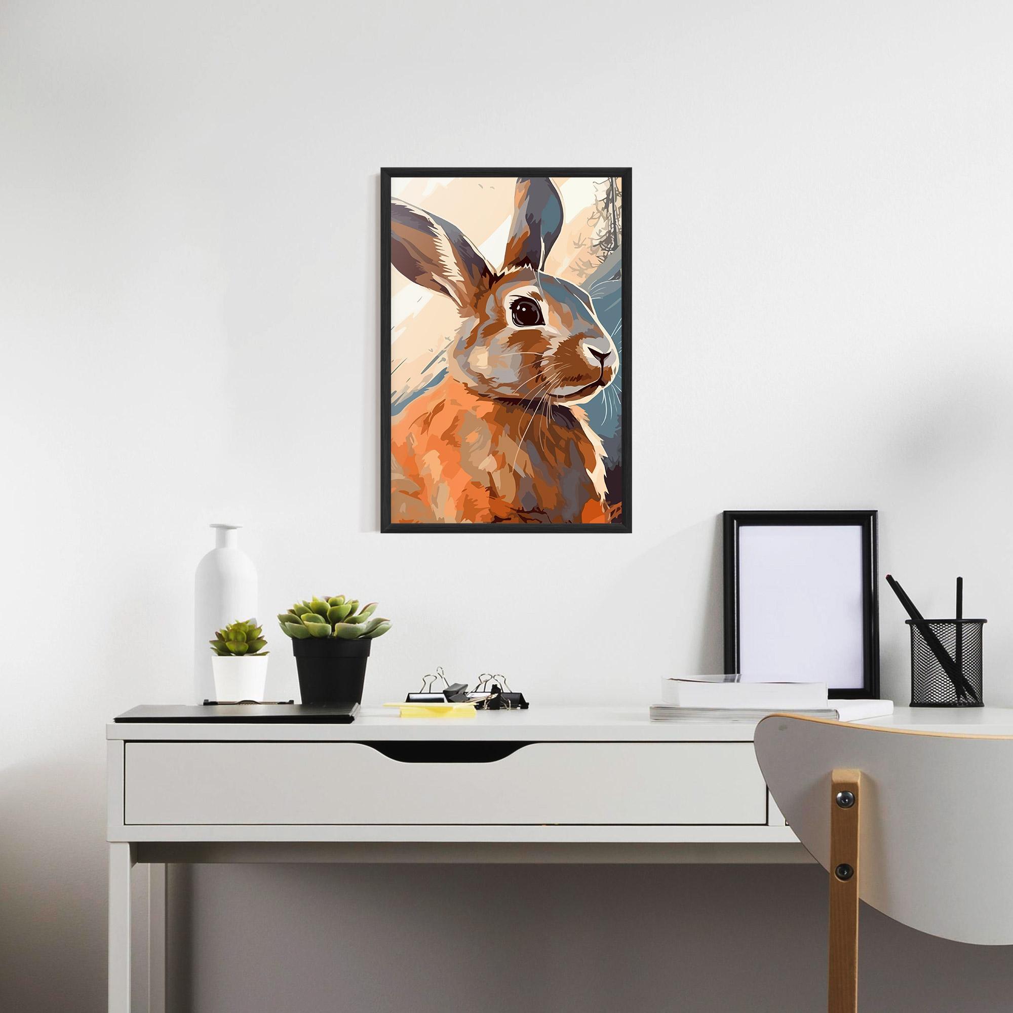 Keretezett Poszter Anime Rabbit mockup 7