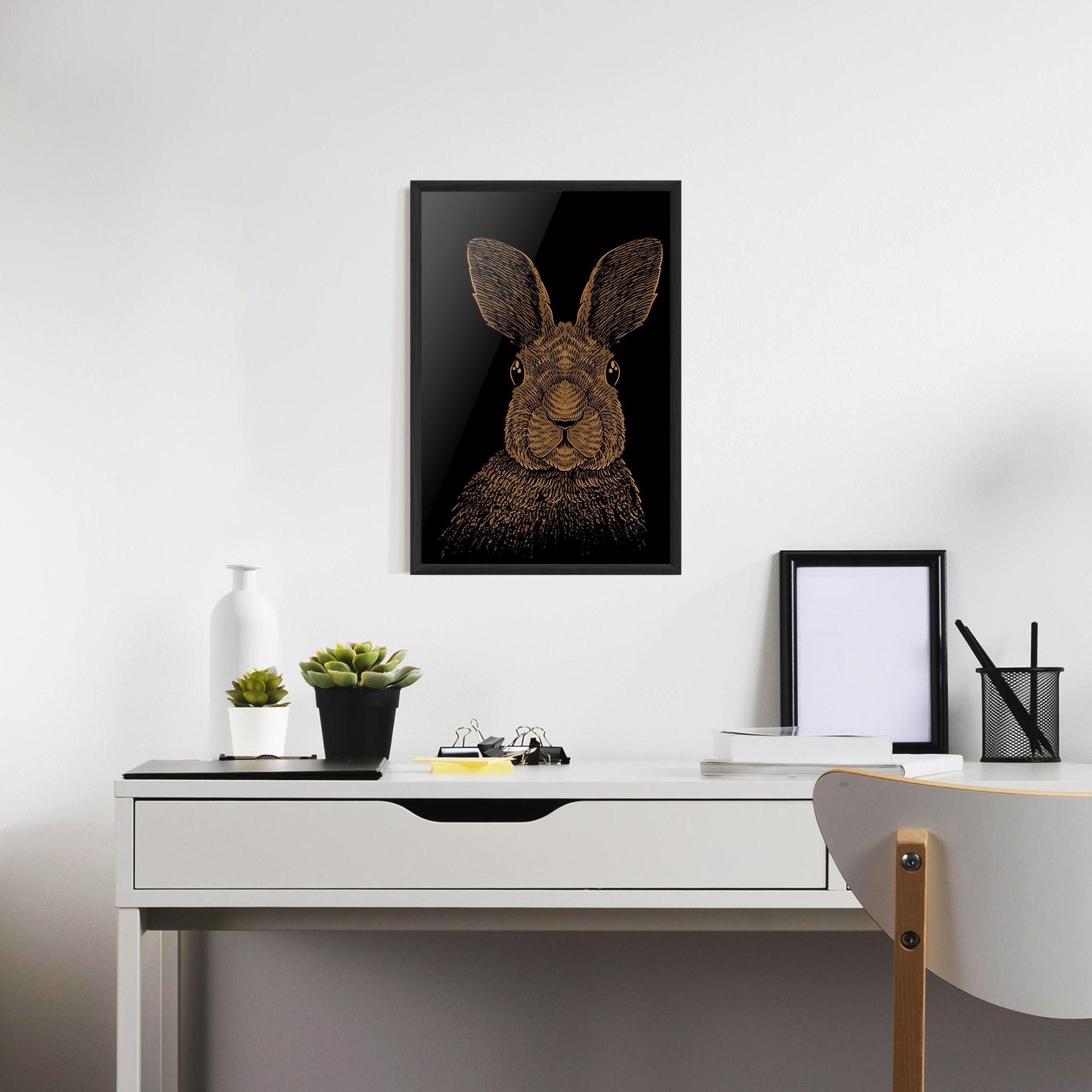 Keretezett Poszter Brown Bunny mockup 7