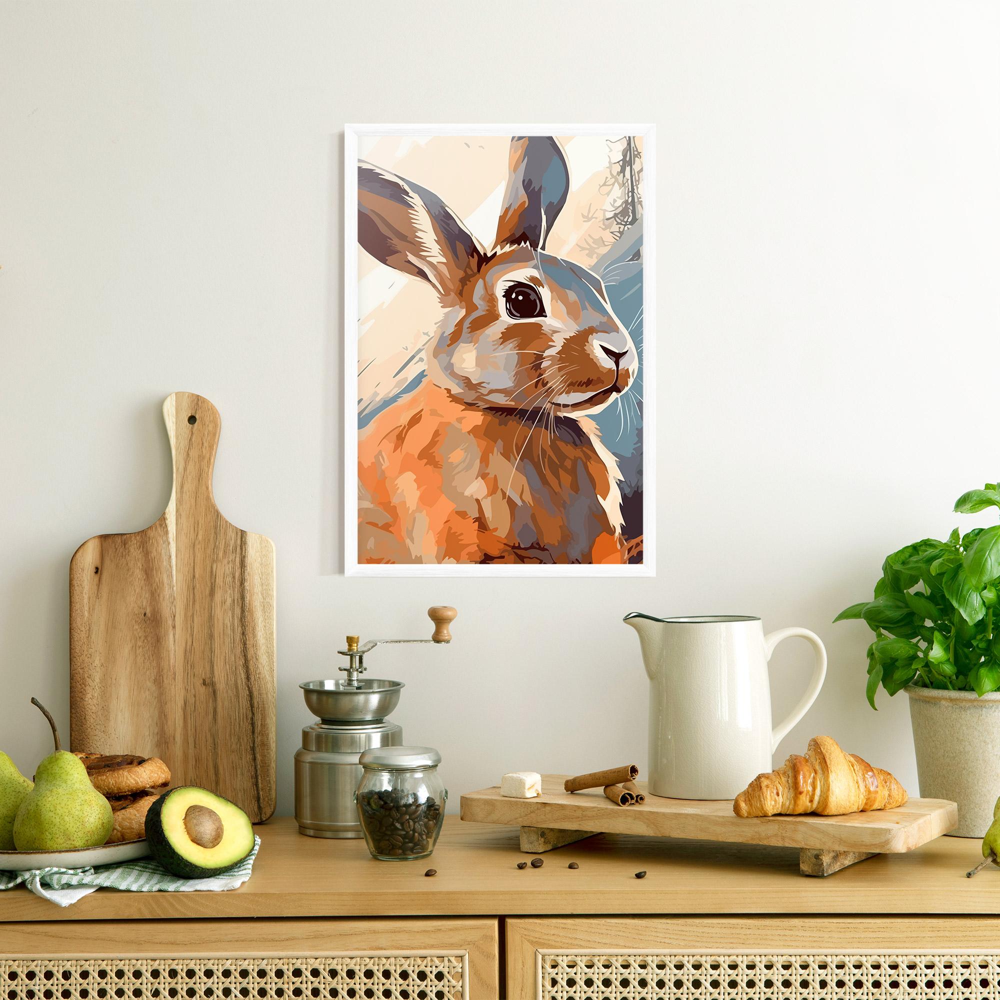 Keretezett Poszter Anime Rabbit mockup 8