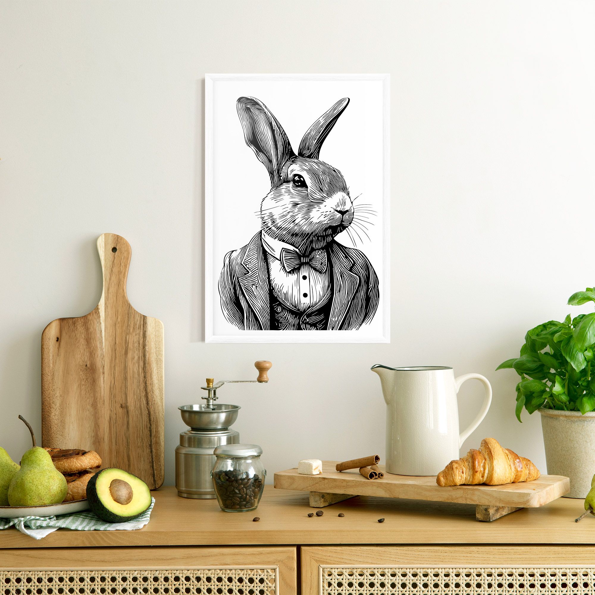 Bunny In Suit mockup 8