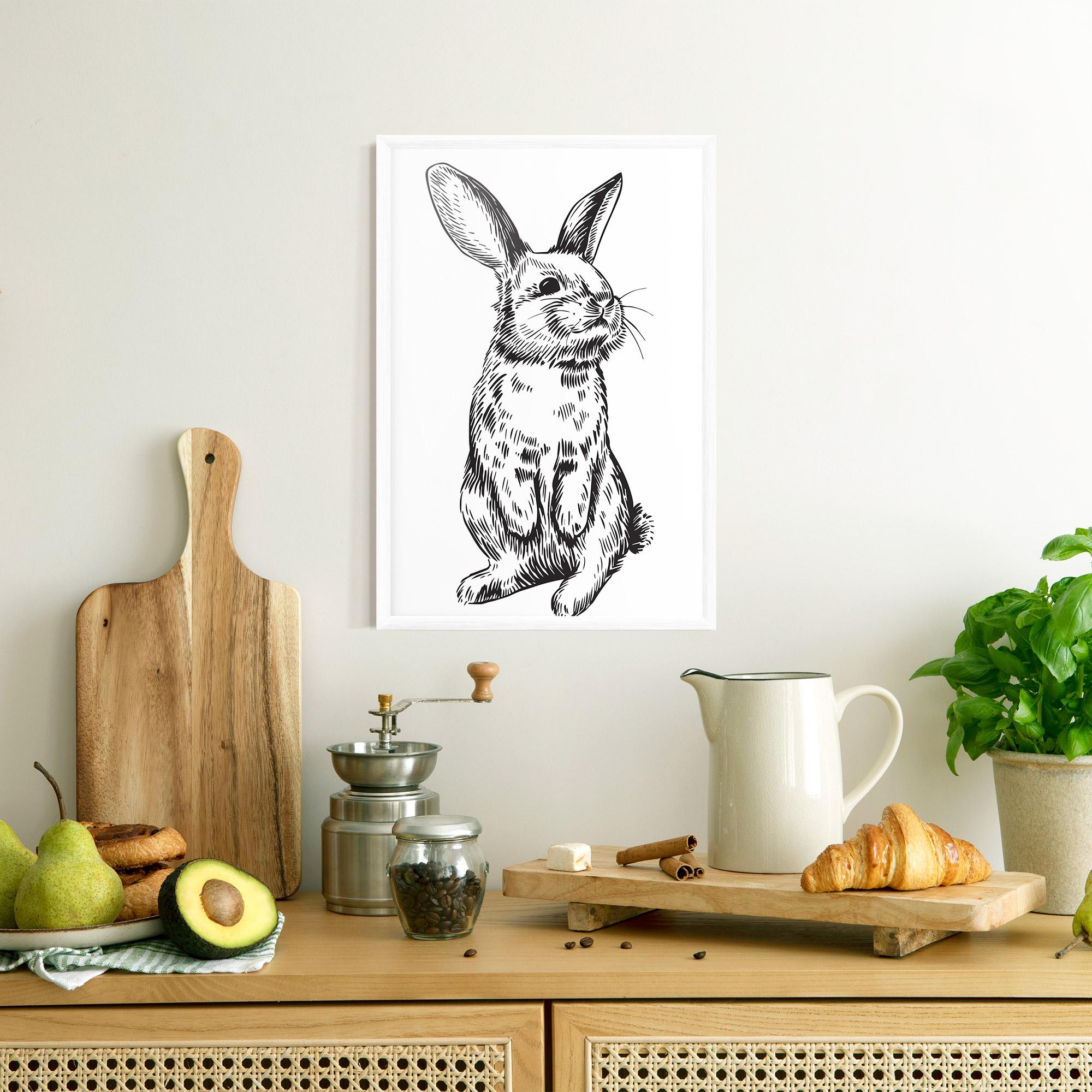 Keretezett Poszter Cute Bunny mockup 8