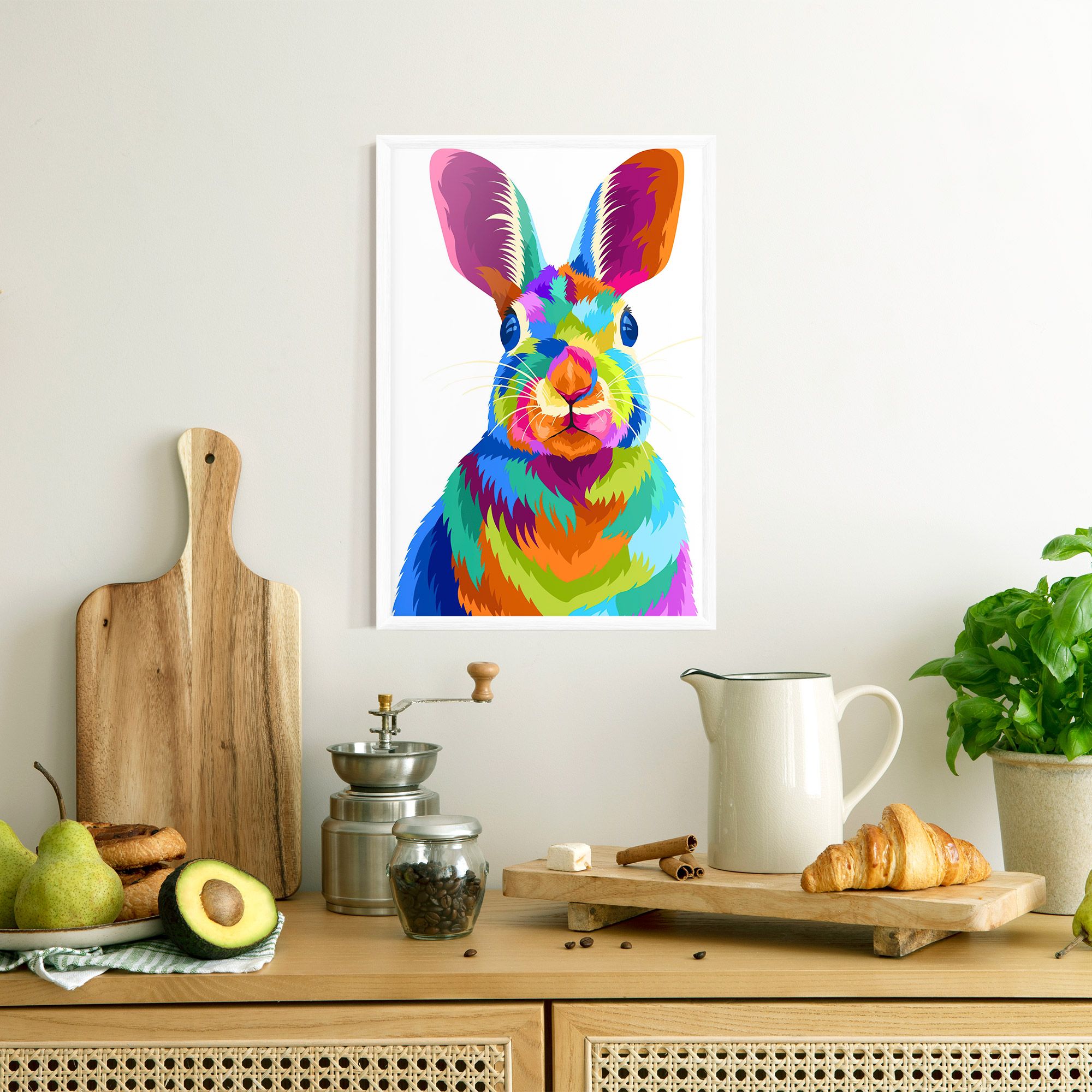 Rabbit Art Style mockup 8