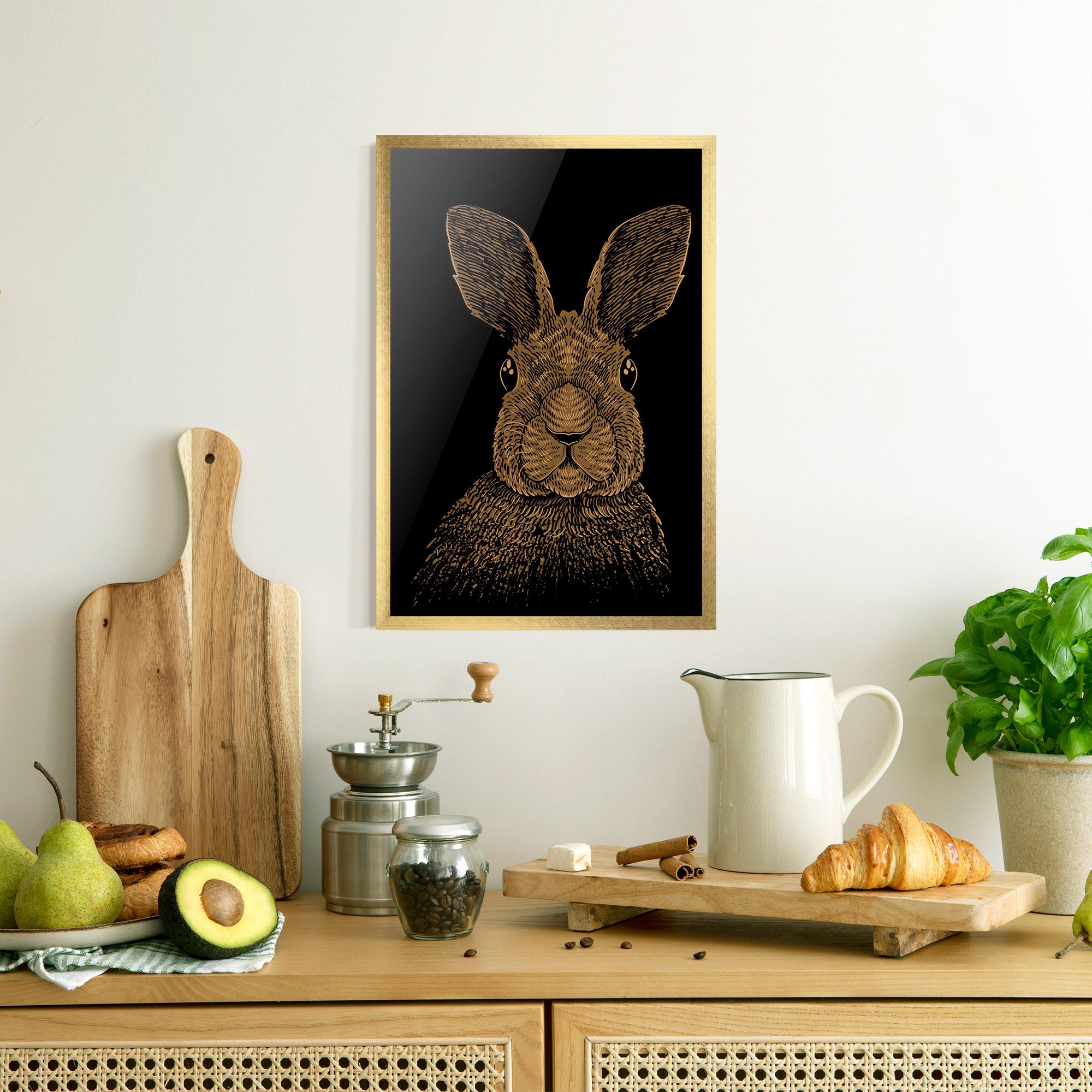 Keretezett Poszter Brown Bunny mockup 8