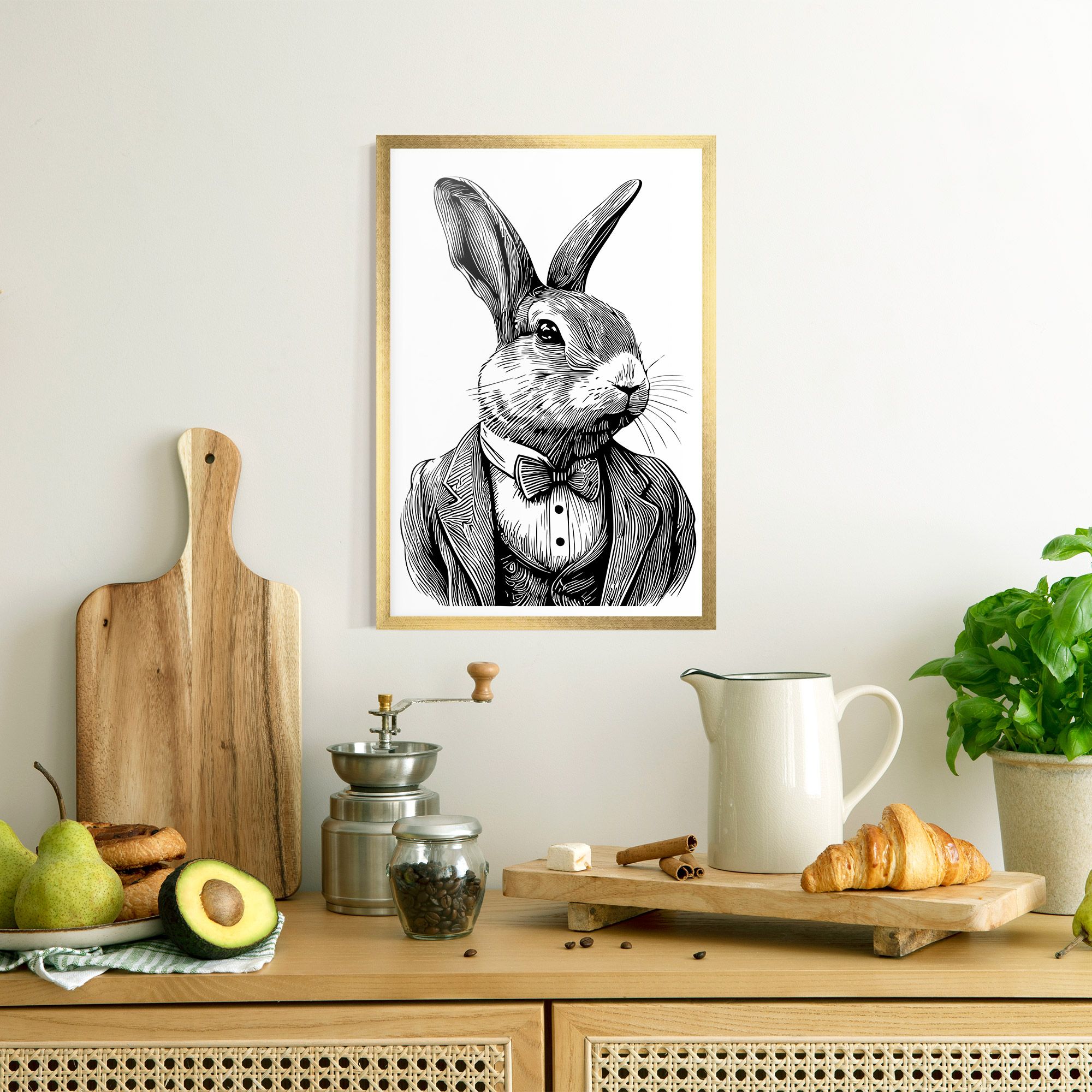 Bunny In Suit mockup 8
