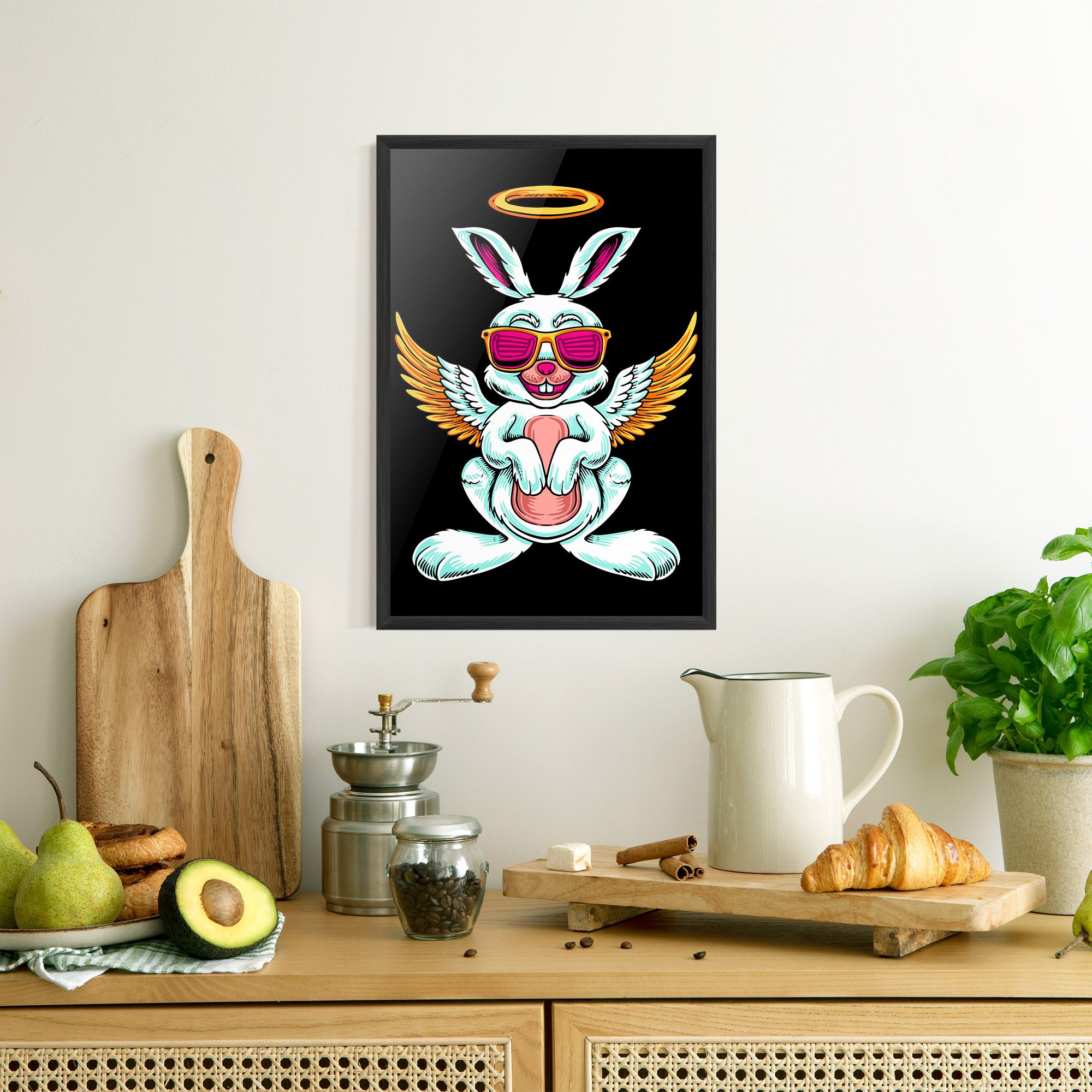 Angel Cool Bunny mockup 8