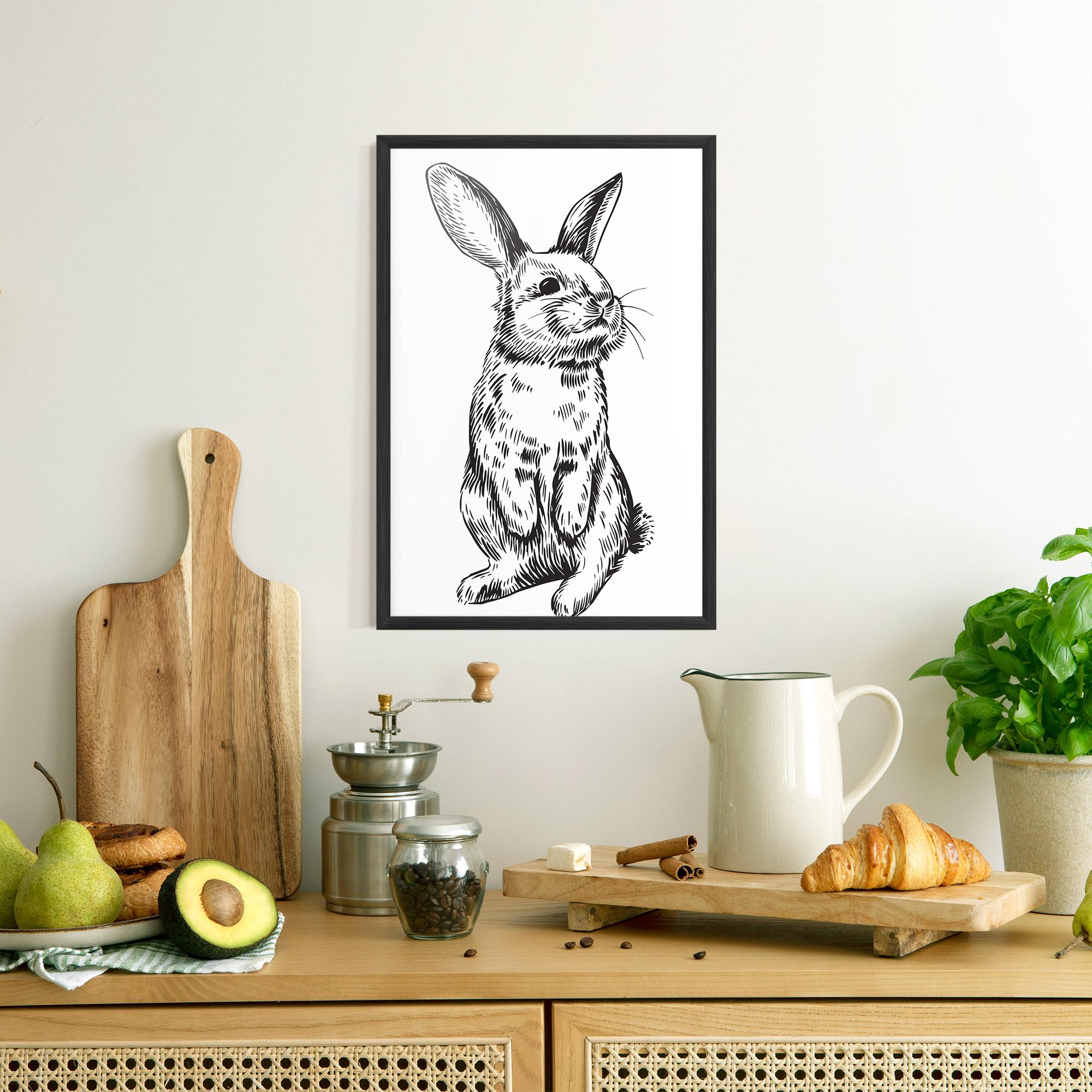 Keretezett Poszter Cute Bunny mockup 8