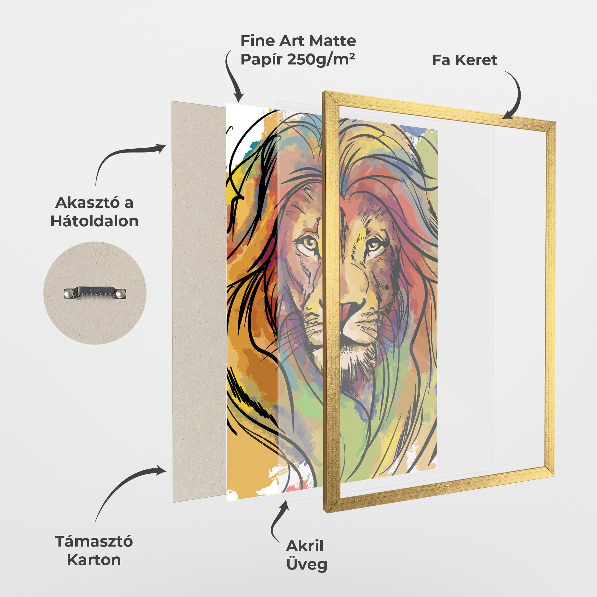 Drawn Lion mockup 1