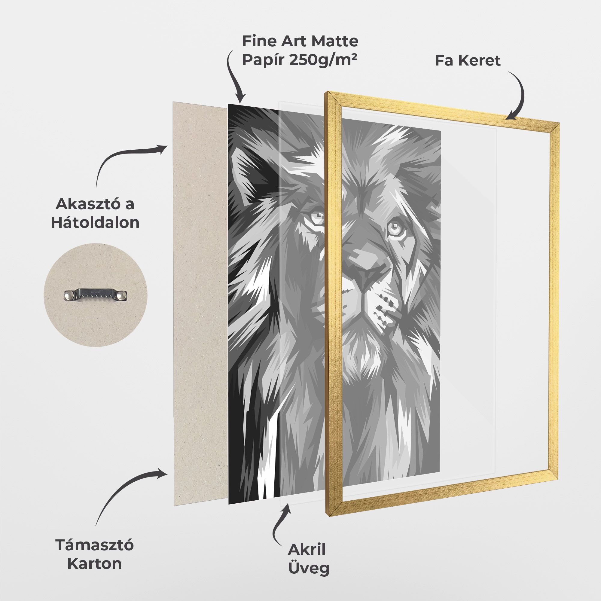 Grey Head Lion mockup 1