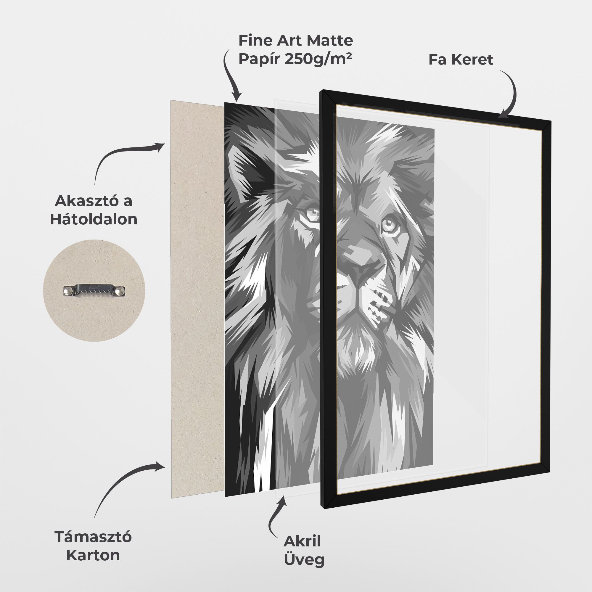 Grey Head Lion mockup 1