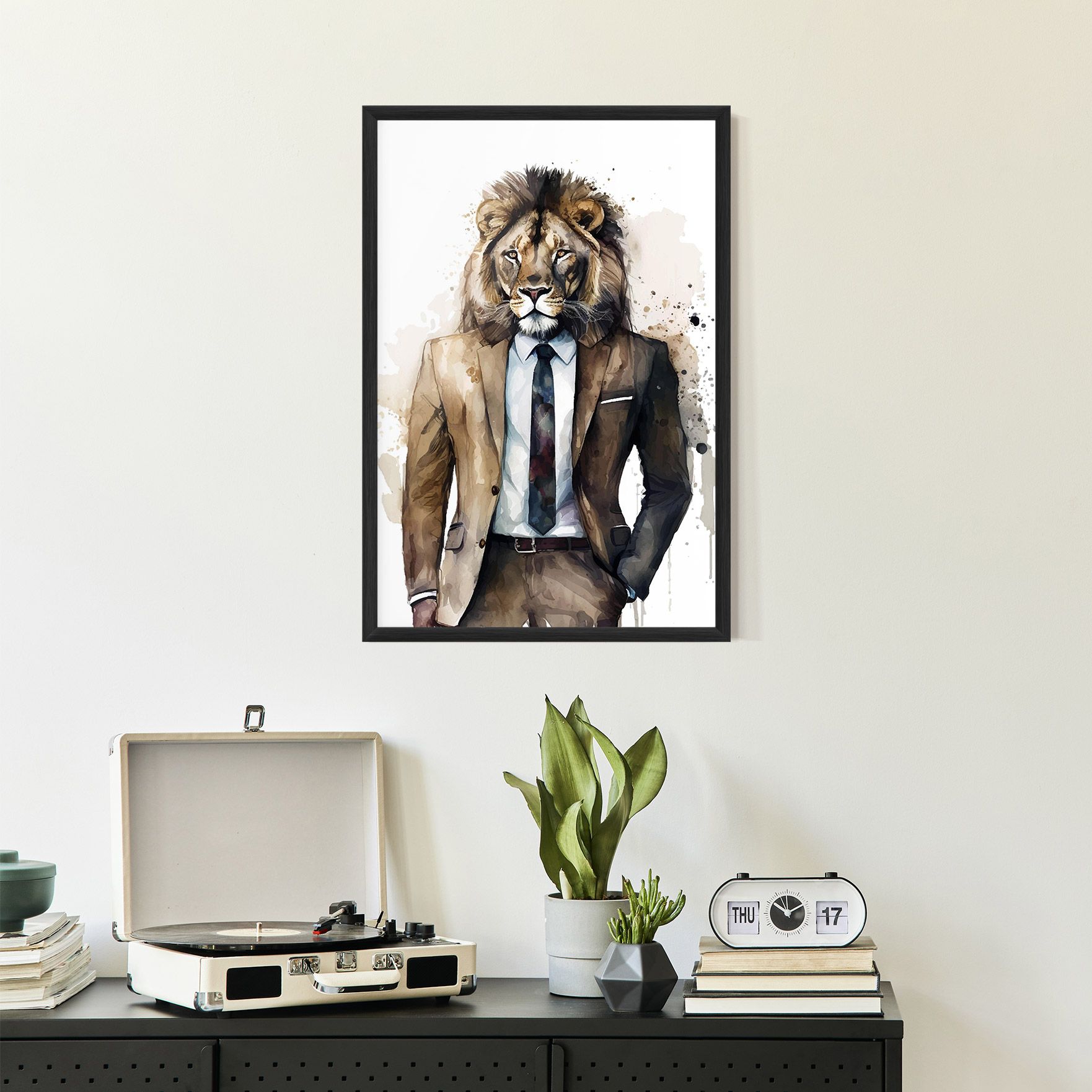 Lion In Suit mockup 2