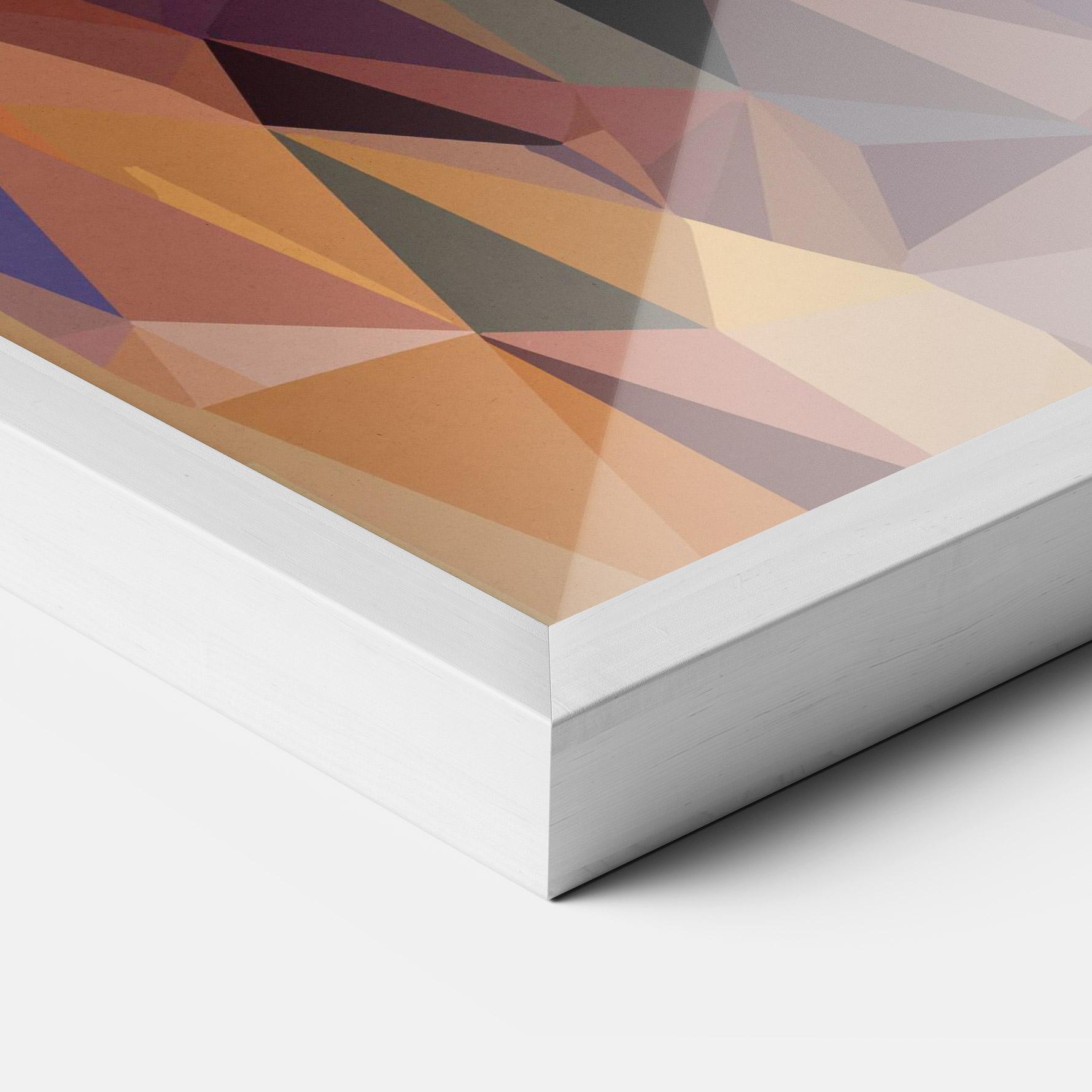 Keretezett Poszter Artistic Lion Head mockup 3