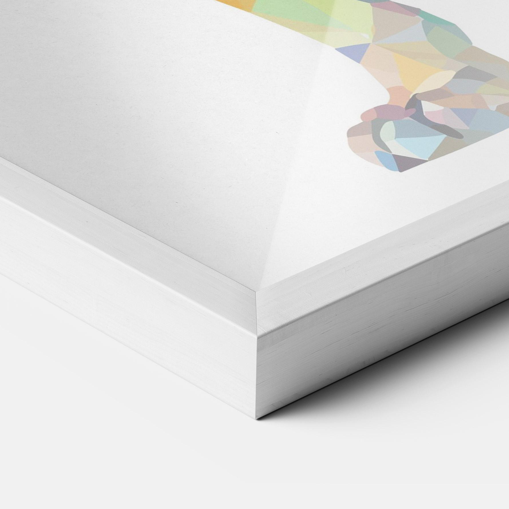 Keretezett Poszter Artistic Lion mockup 3