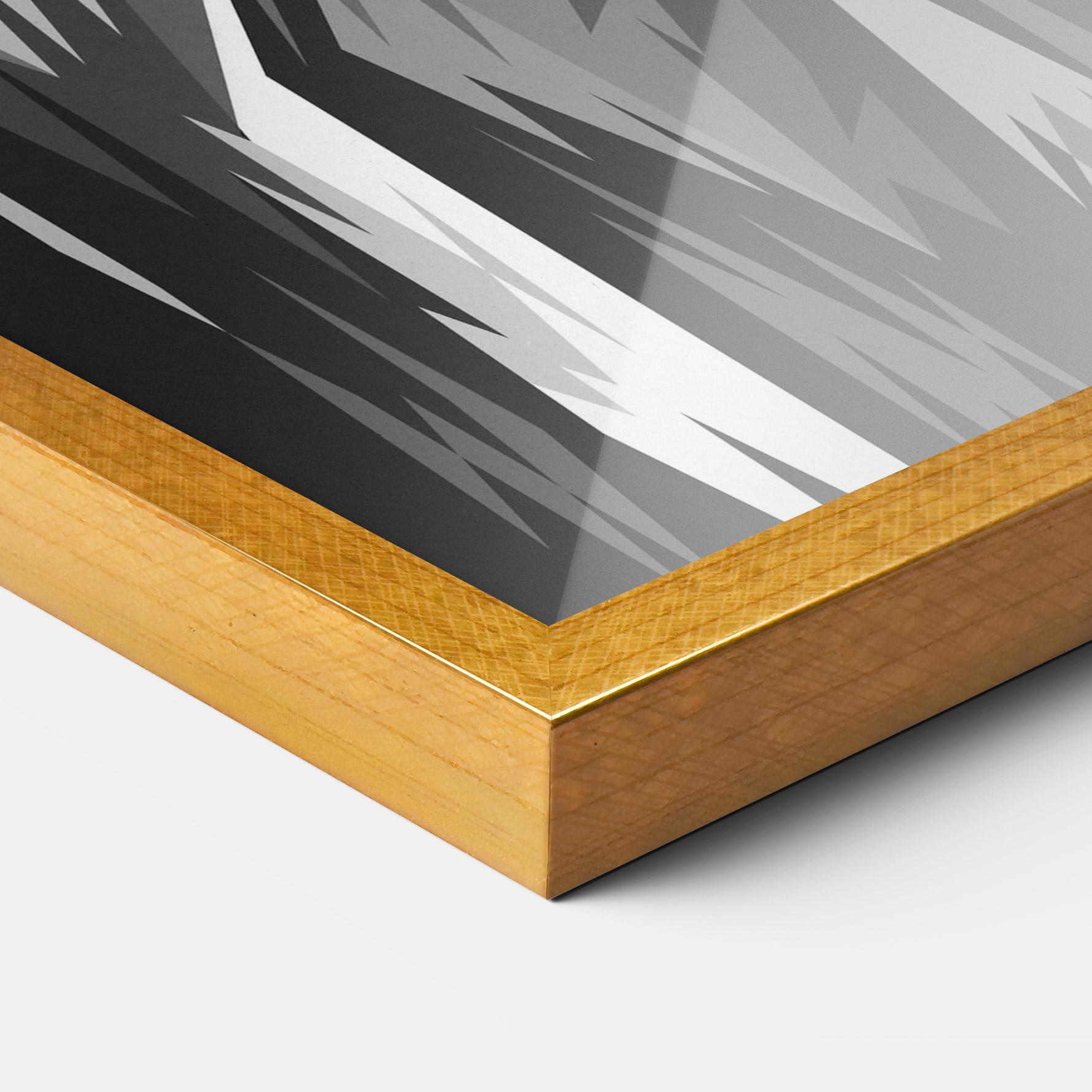 Keretezett Poszter Grey Head Lion mockup 3