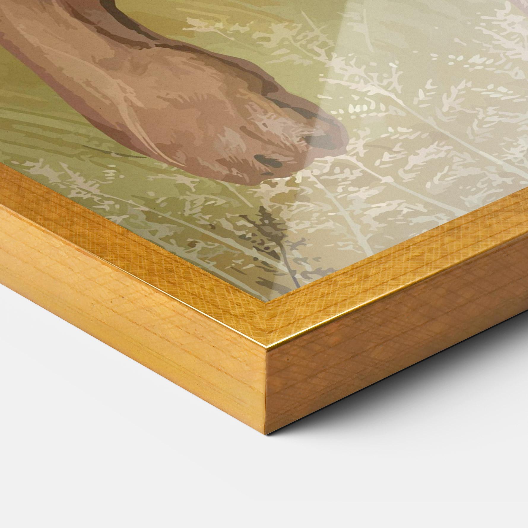 Keretezett Poszter Wild Lion mockup 3