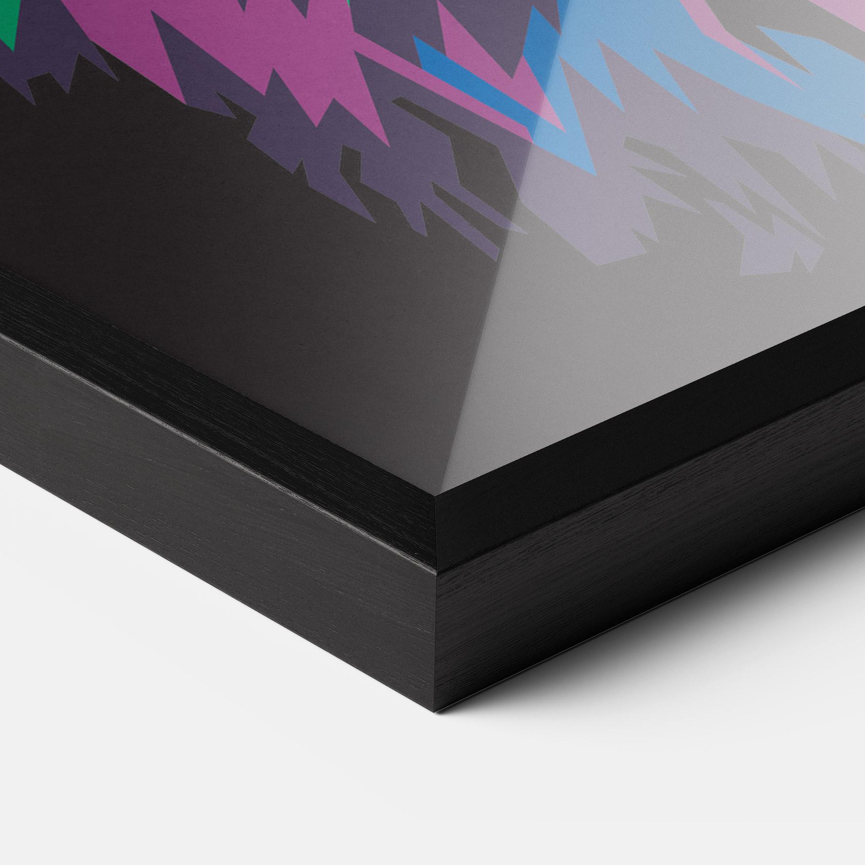 Keretezett Poszter Colorful Lion Head mockup 3