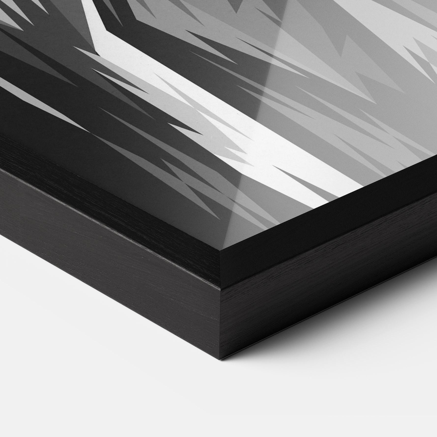 Keretezett Poszter Grey Head Lion mockup 3