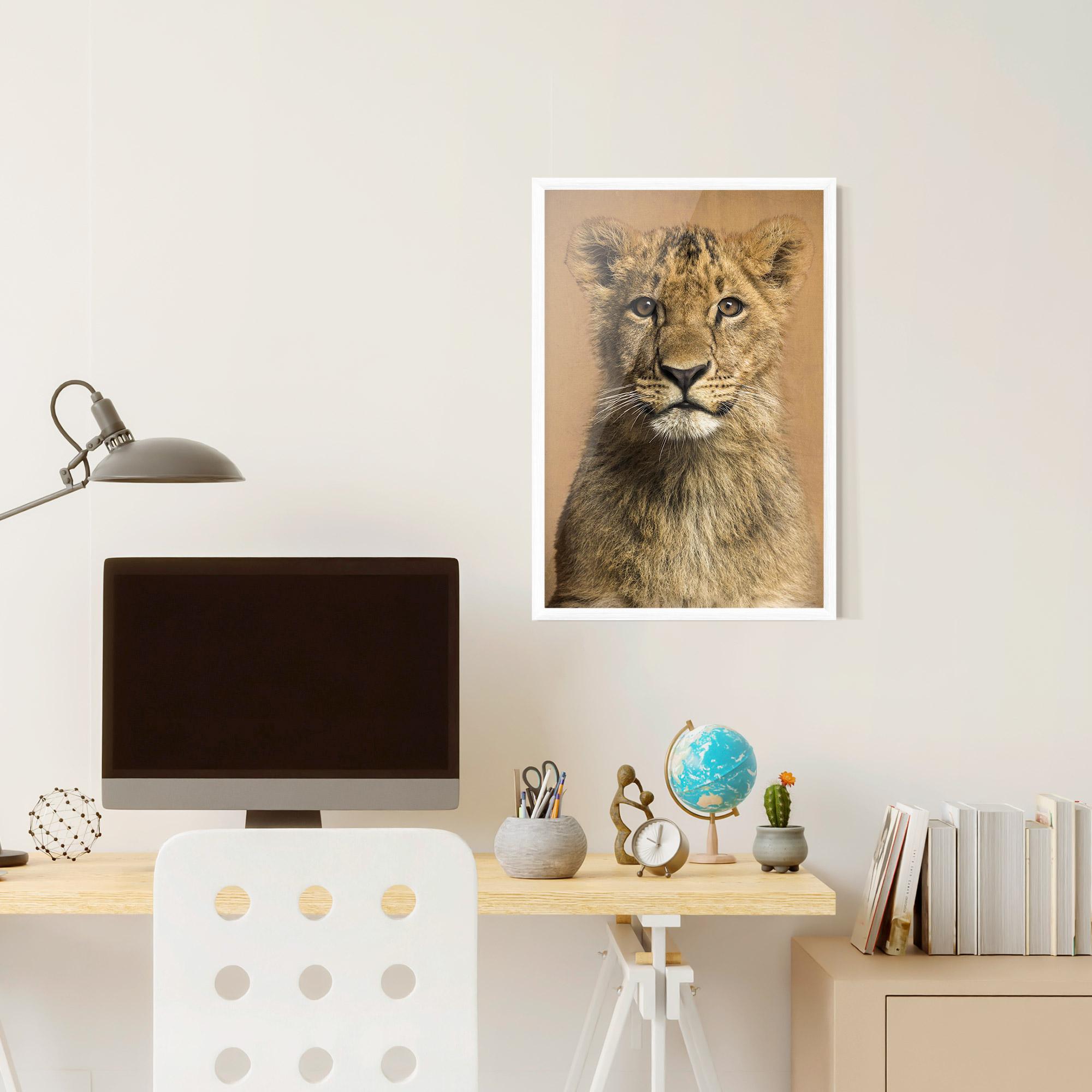 Keretezett Poszter Baby Lion mockup 6