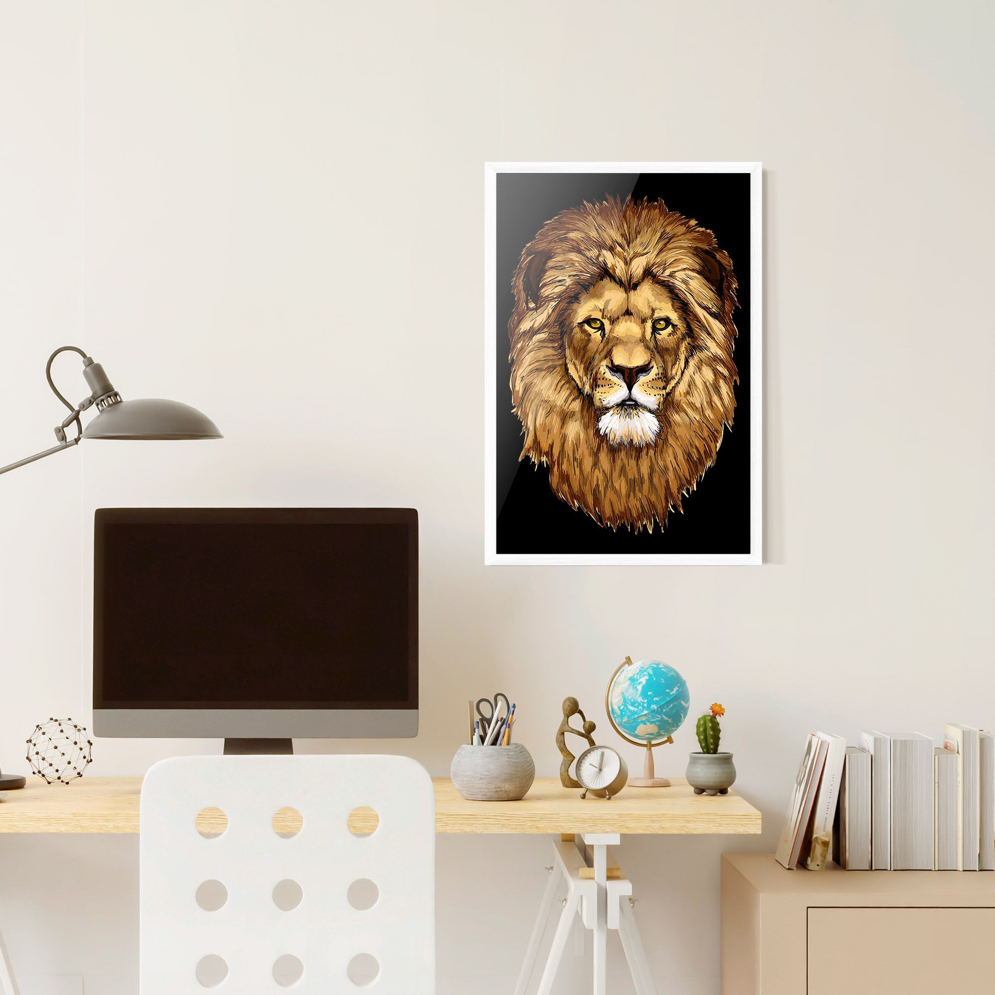 Lion Head mockup 6