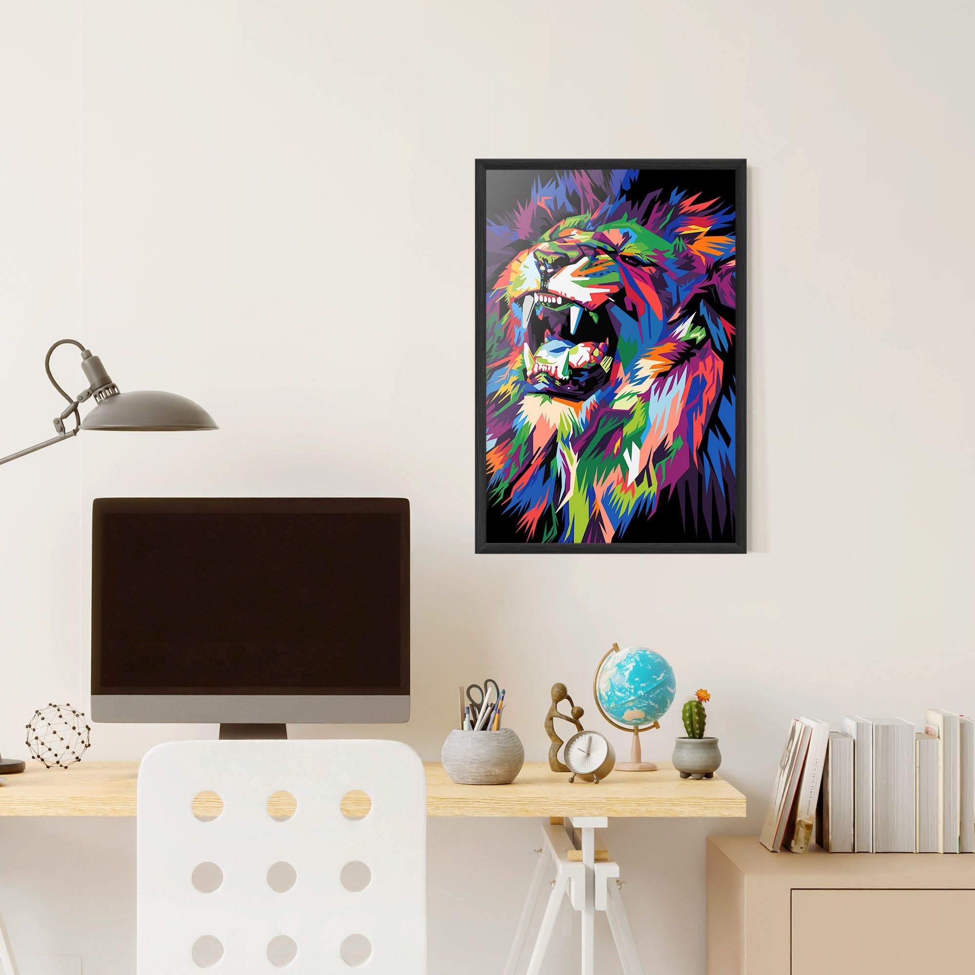 Beautiful Lion mockup 6