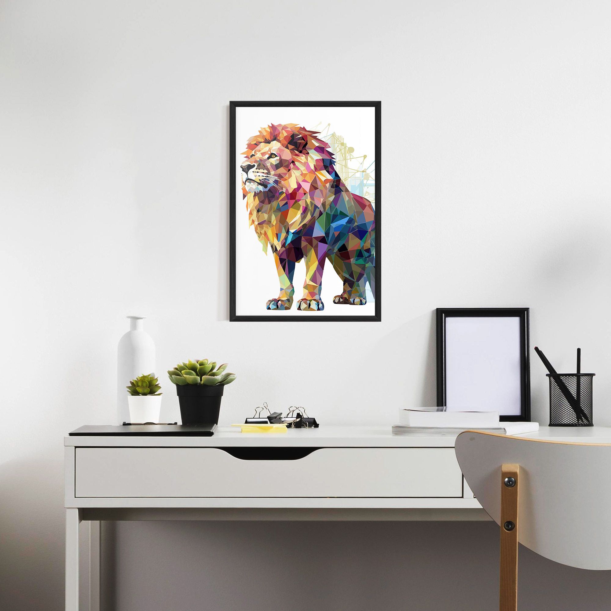 Artistic Lion mockup 7