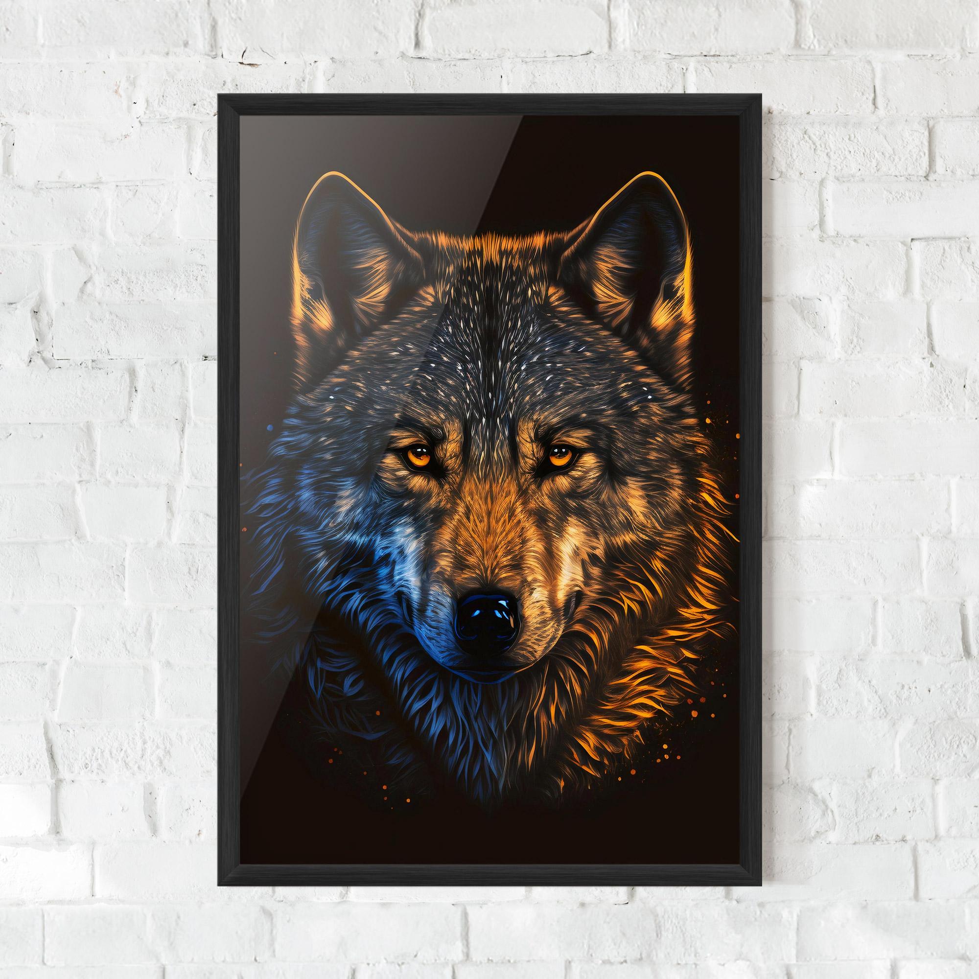 Keretezett Poszter Alpha Portrait mockup 0