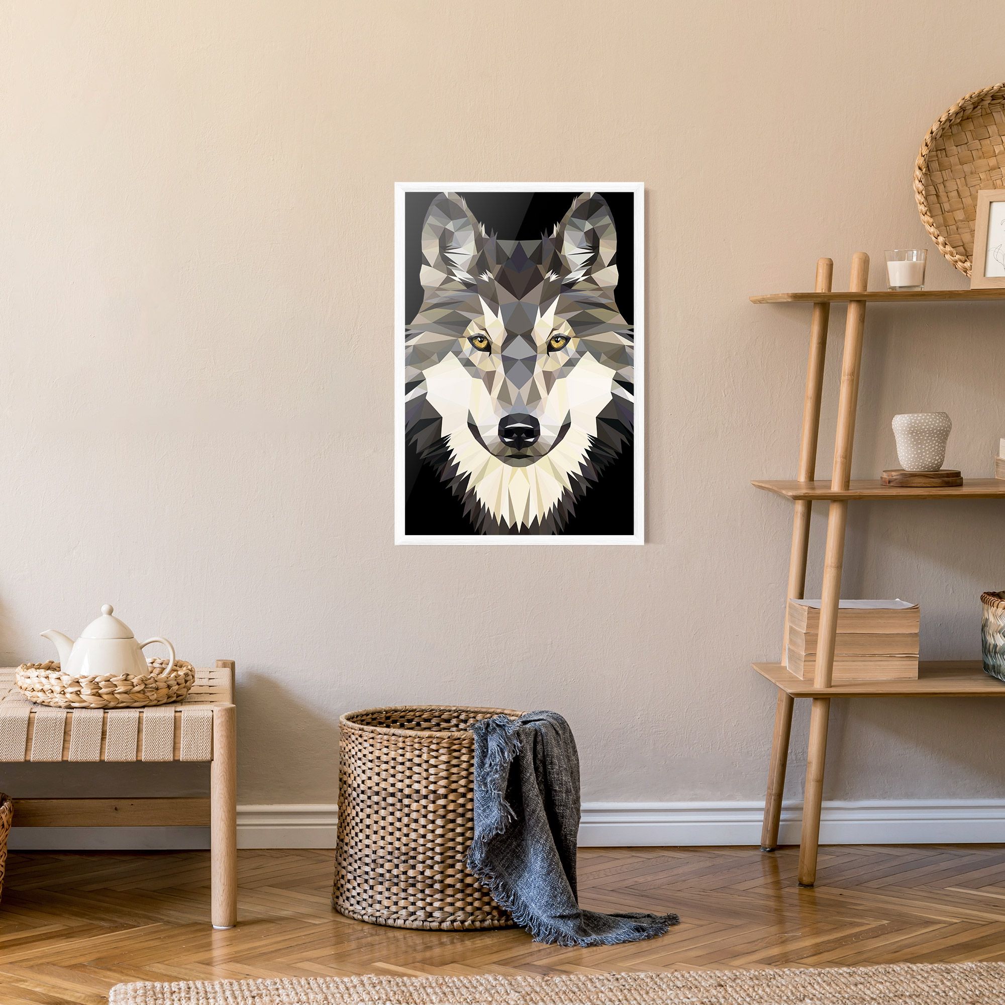 Pretty Wolf Head mockup 9