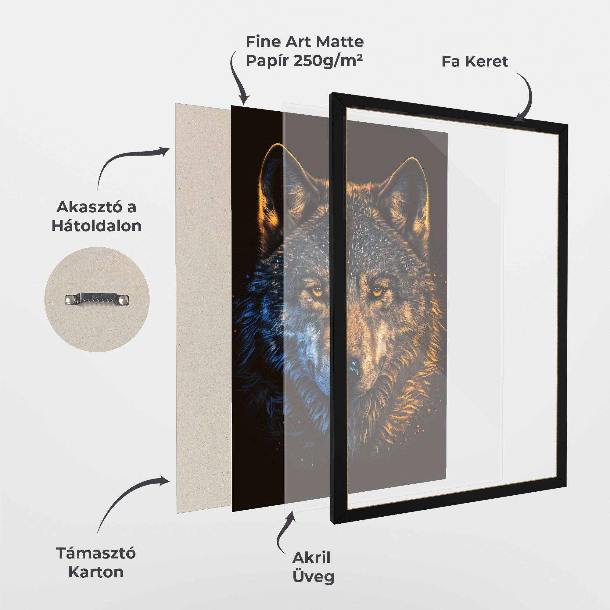 Keretezett Poszter Alpha Portrait mockup 1