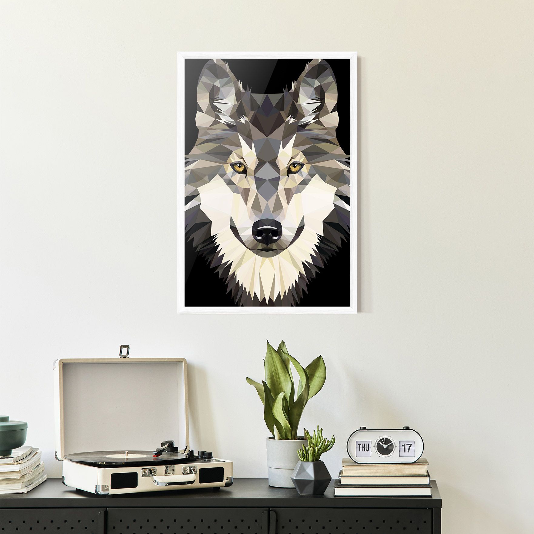Pretty Wolf Head mockup 2