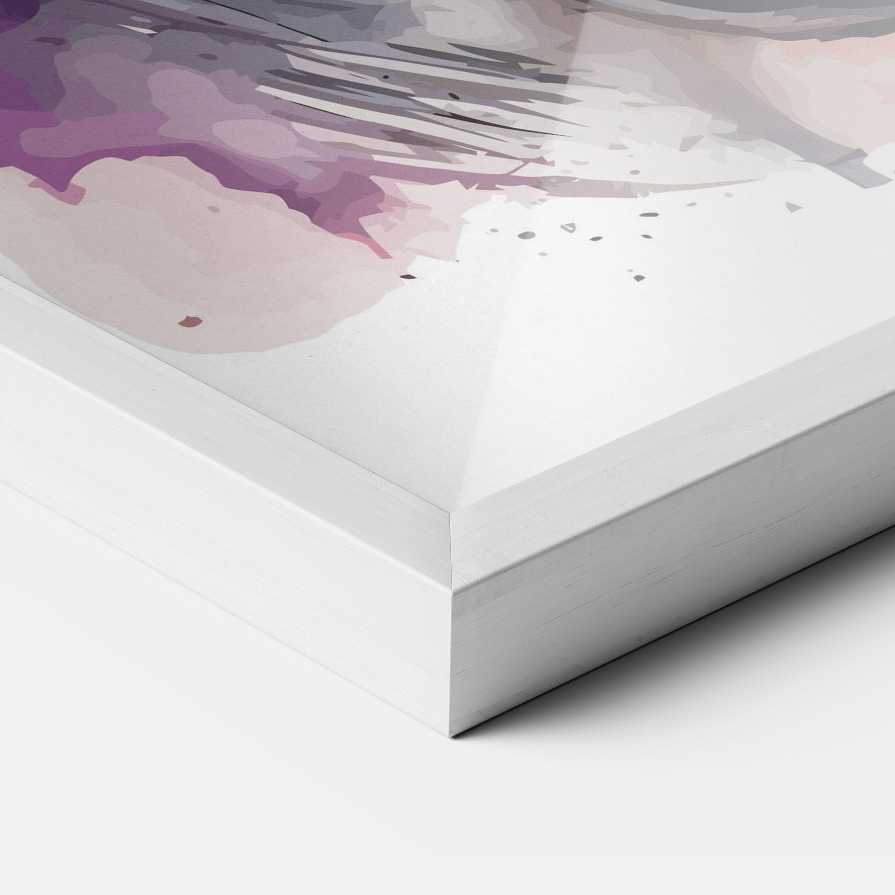 Watercolor Angry Wolf mockup 3