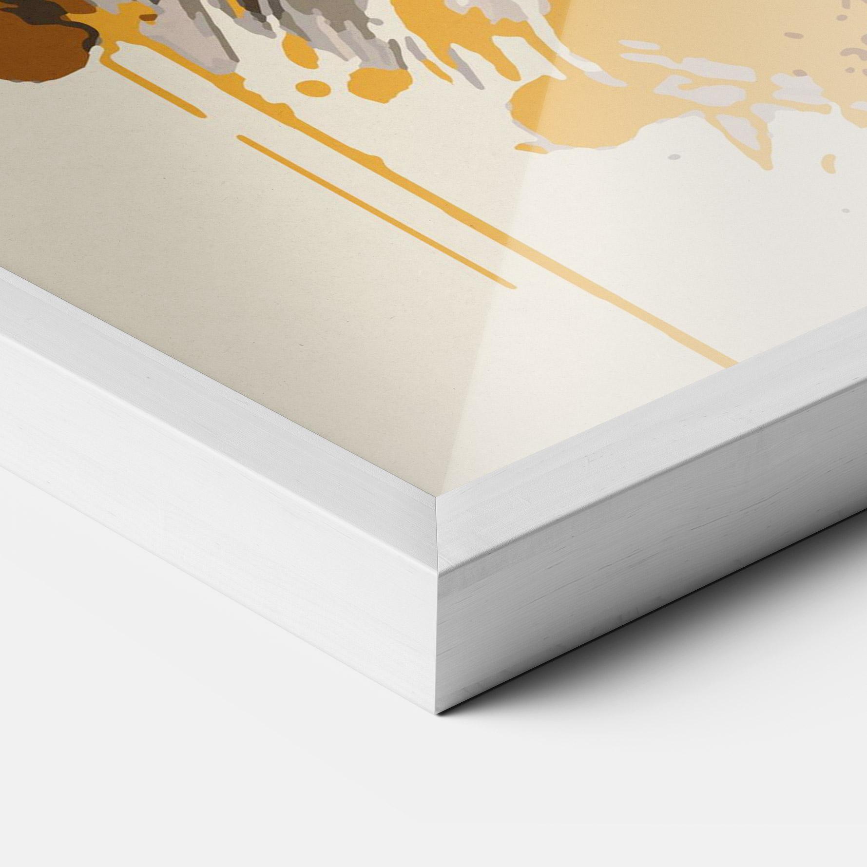 Keretezett Poszter Wolf Head Art mockup 3