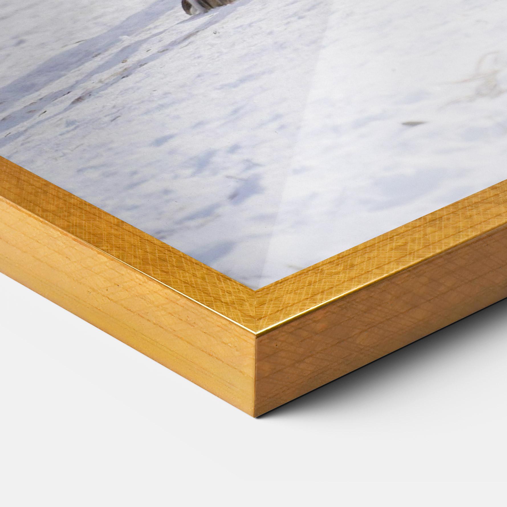 Keretezett Poszter Beautiful White Wolf mockup 3