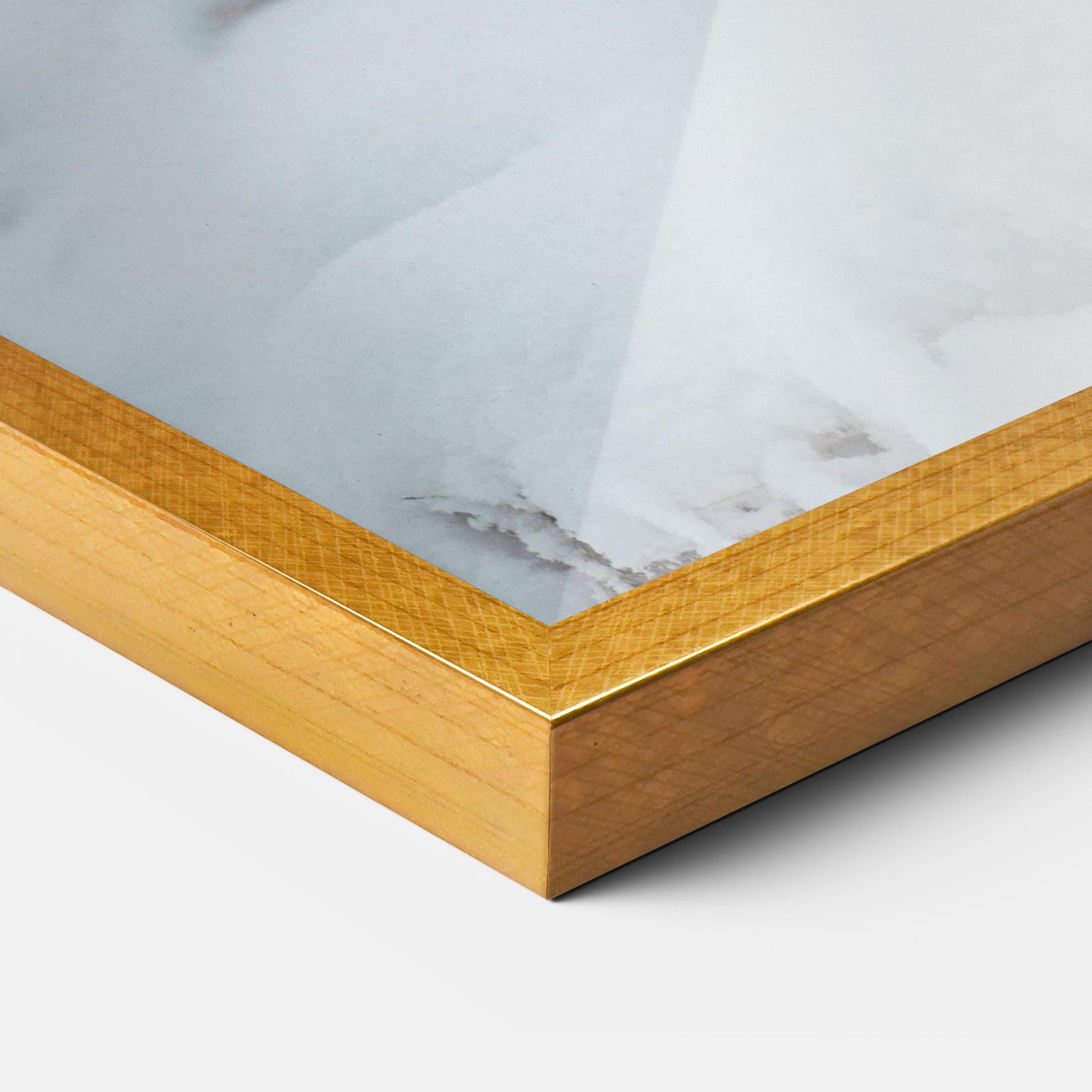 Keretezett Poszter Snow Wolf mockup 3