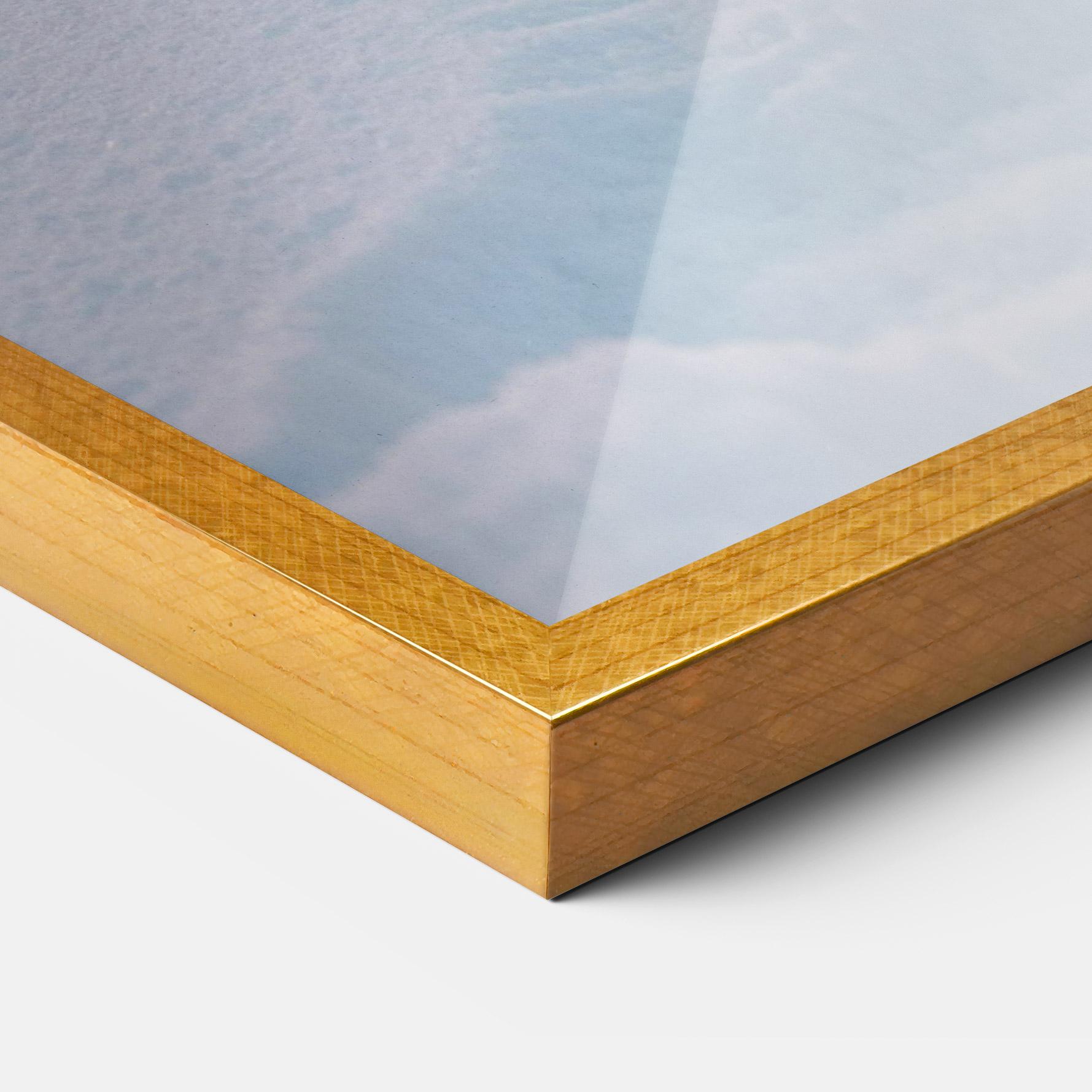 Keretezett Poszter White Snow Wolf mockup 3