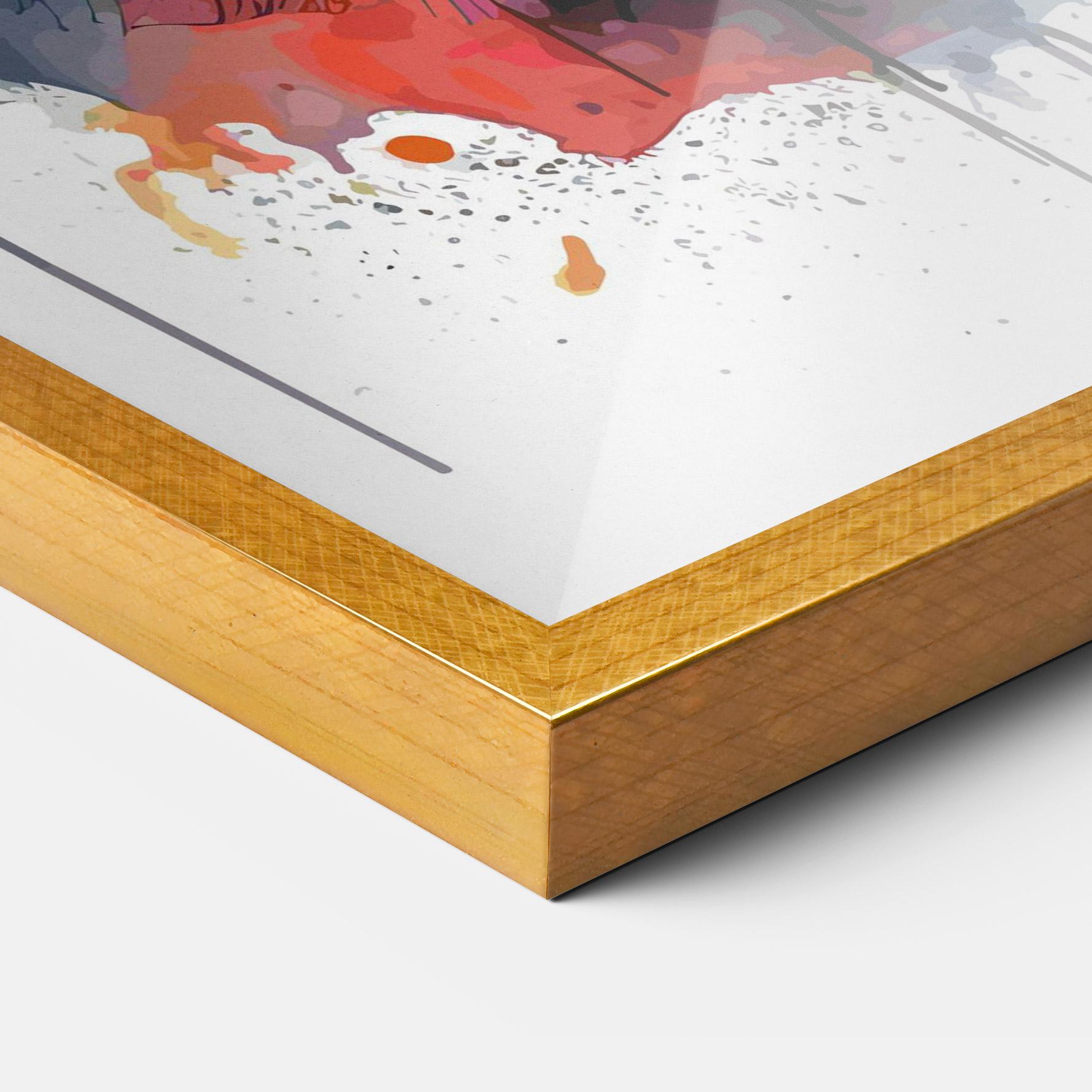 Keretezett Poszter Wolf Art mockup 3